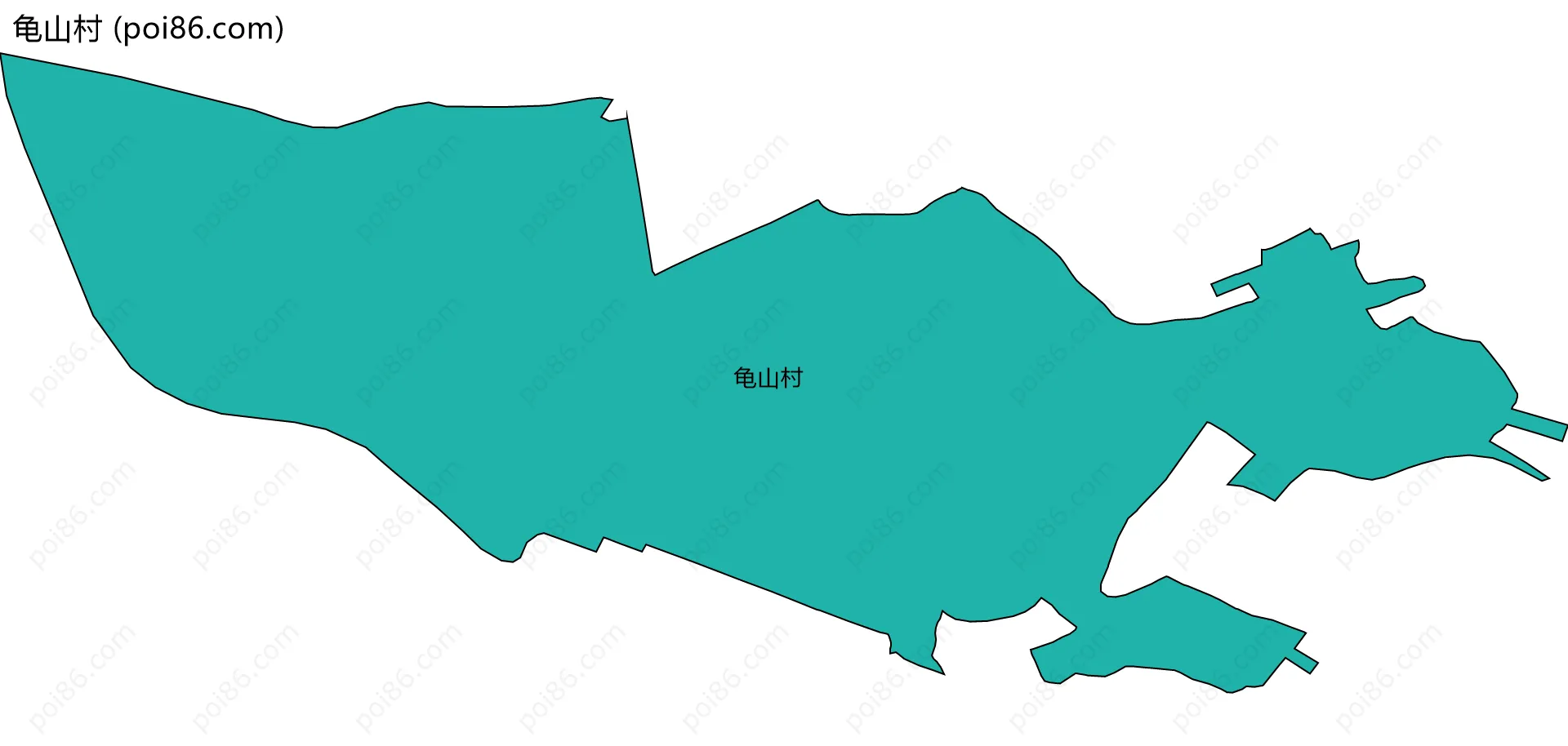 龟山村边界地图