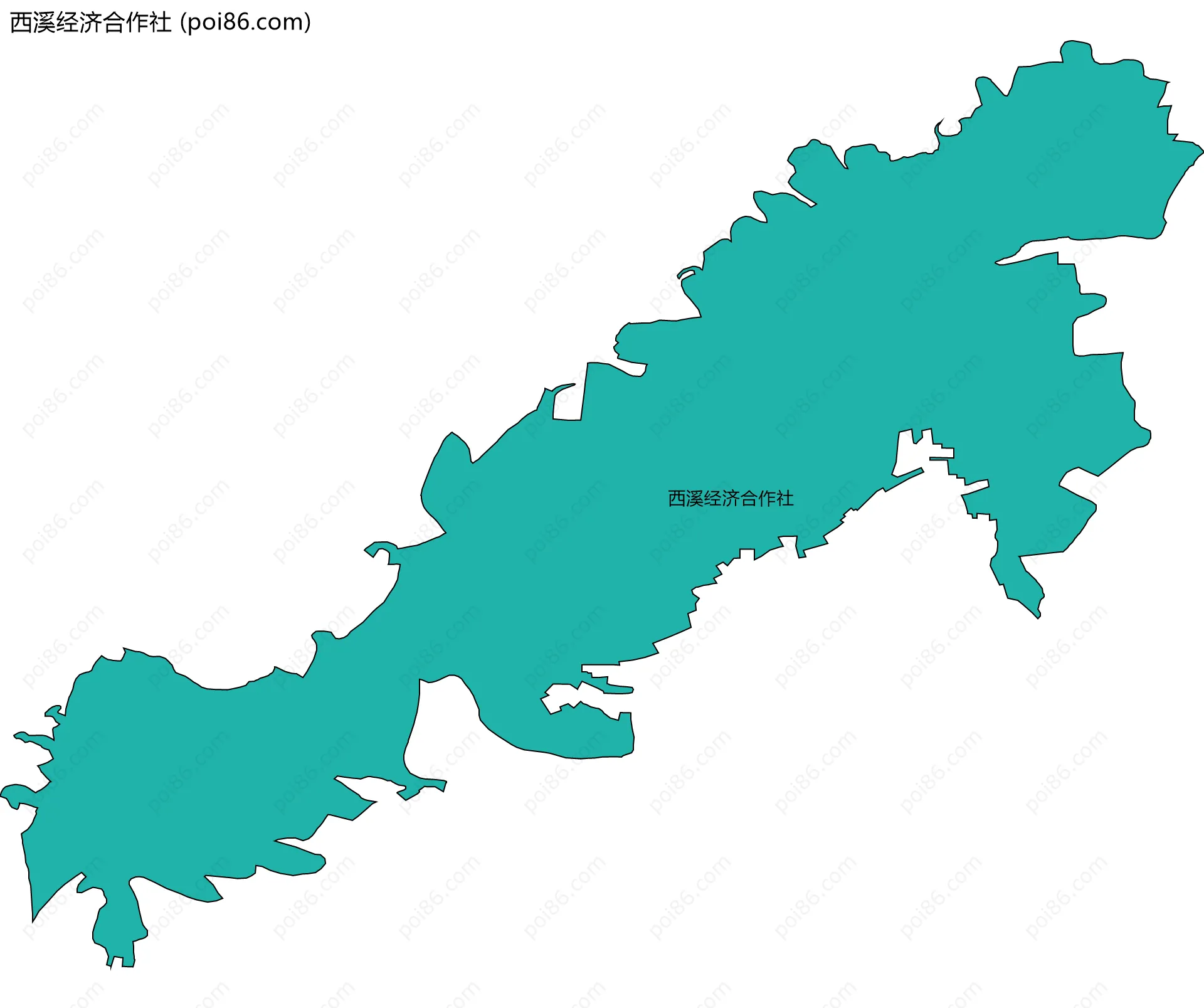 西溪经济合作社边界地图