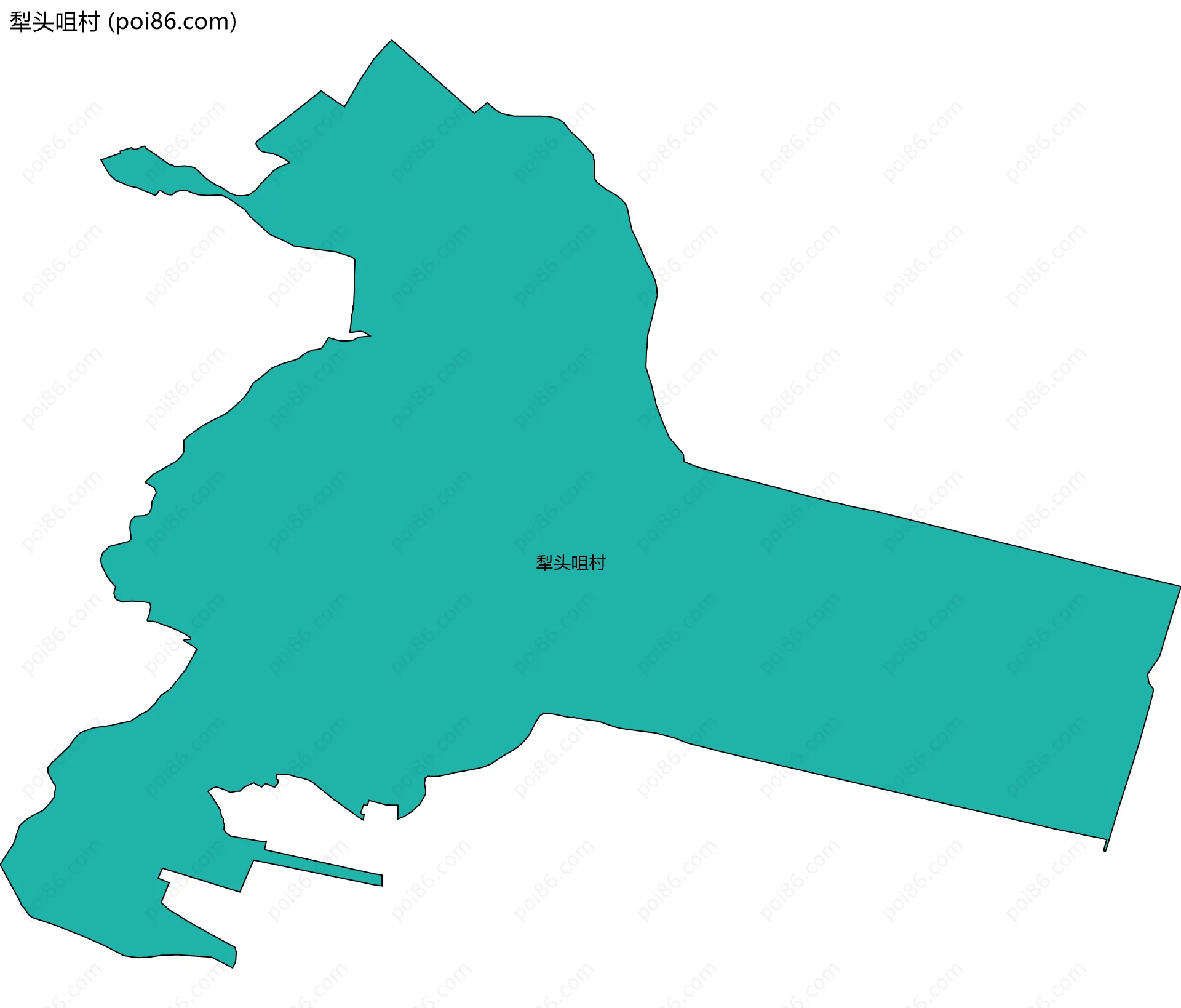 犁头咀村边界地图