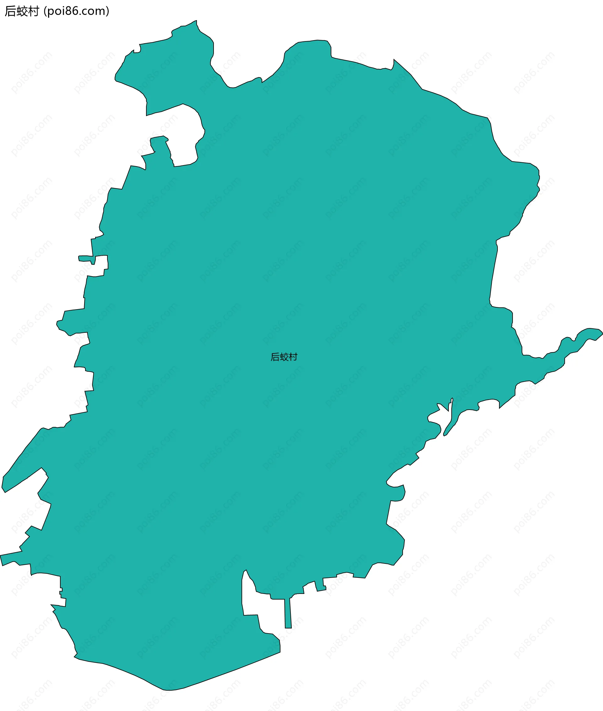 后蛟村边界地图