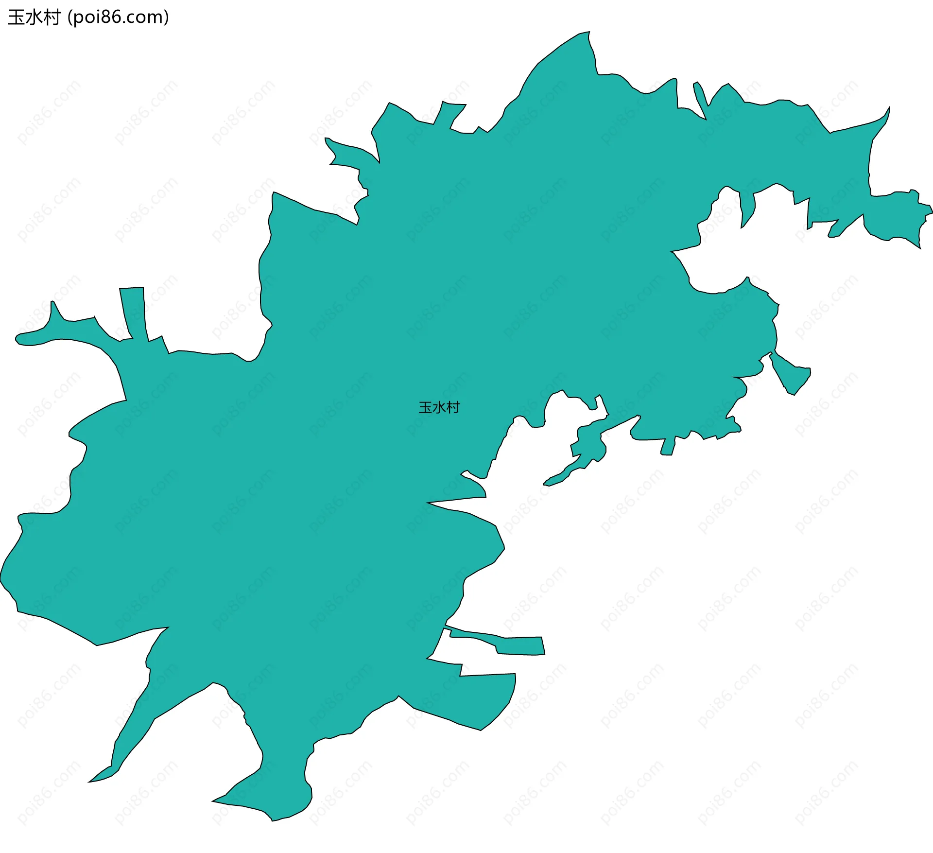 玉水村边界地图