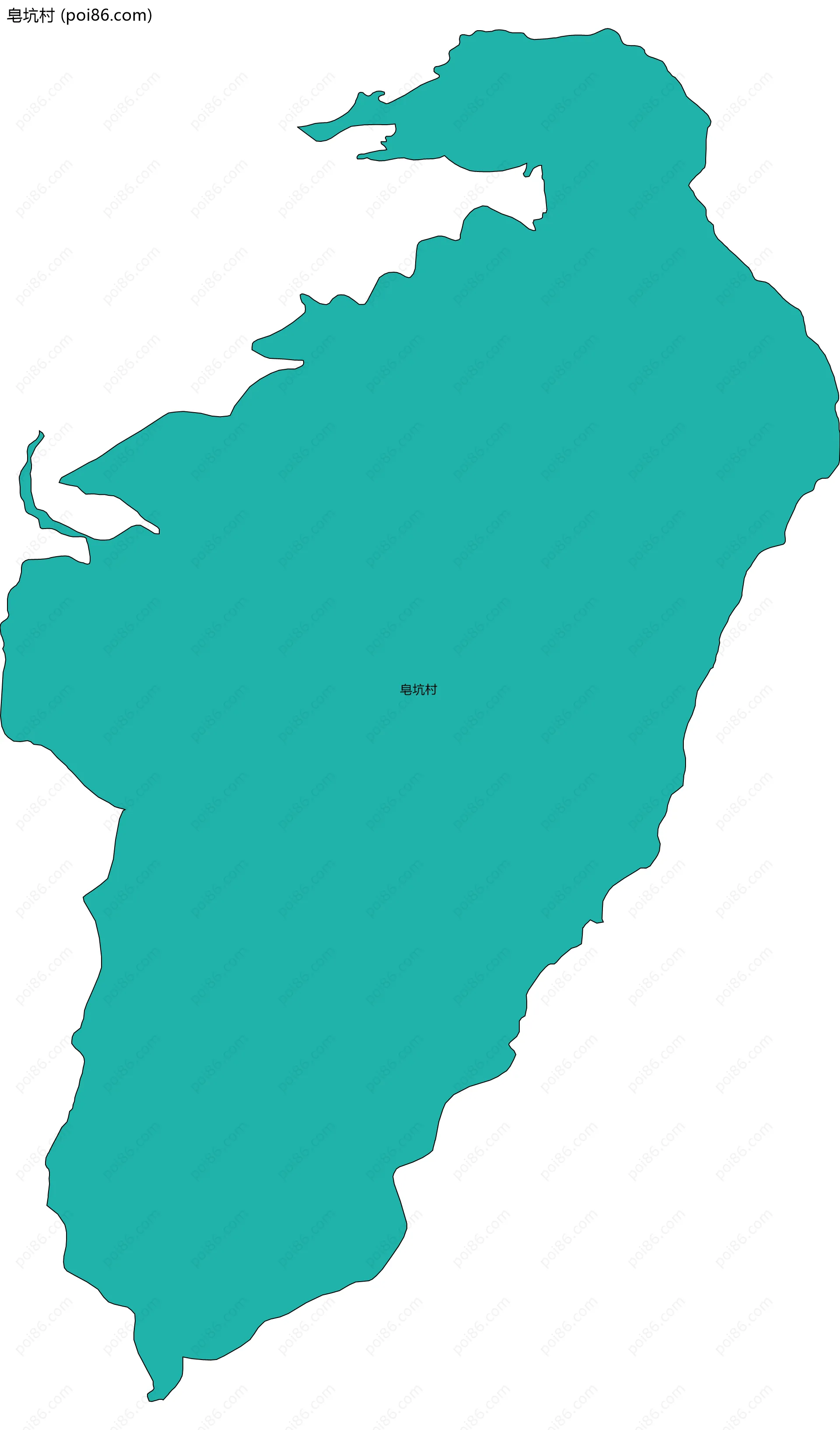 皂坑村边界地图