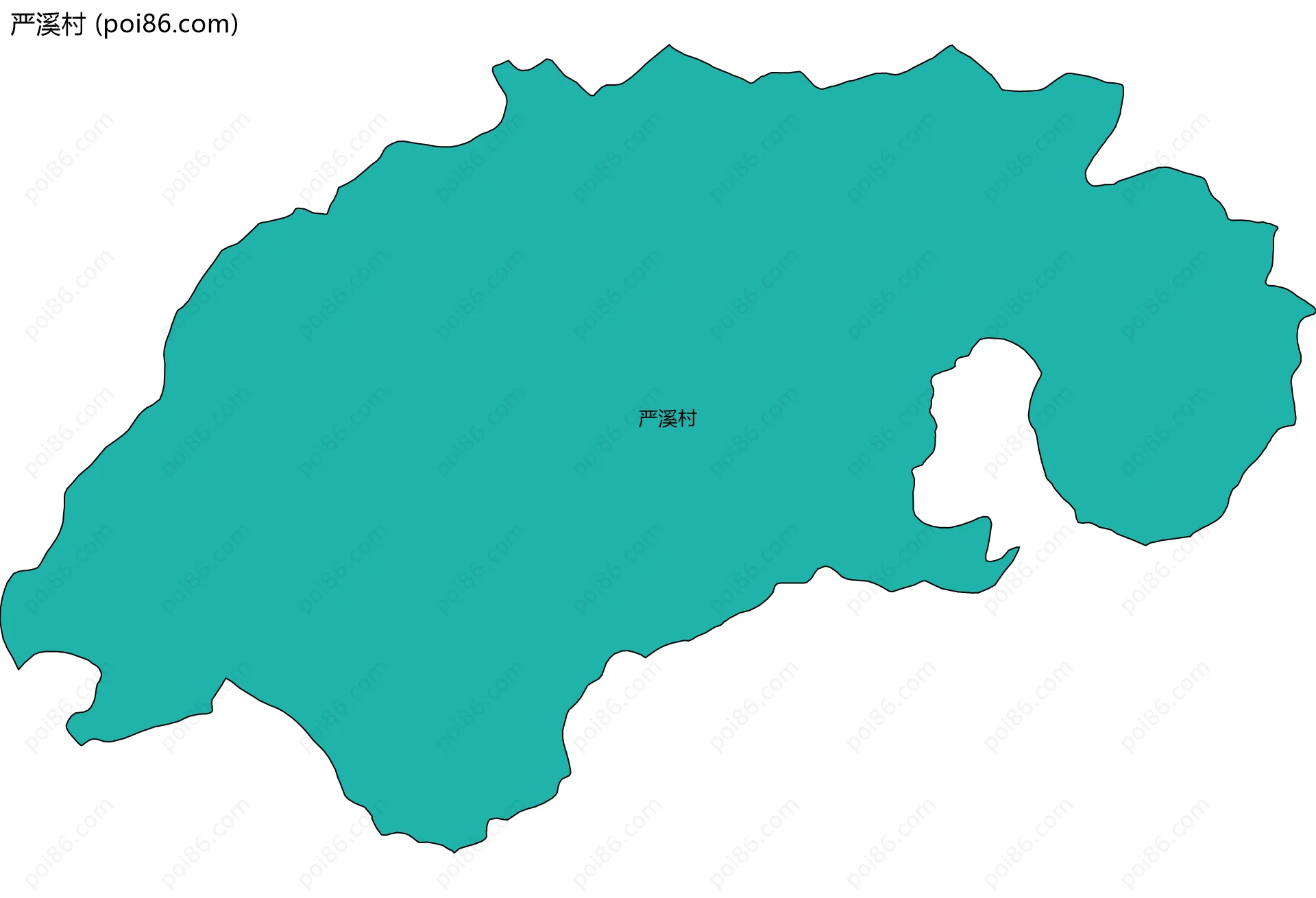严溪村边界地图