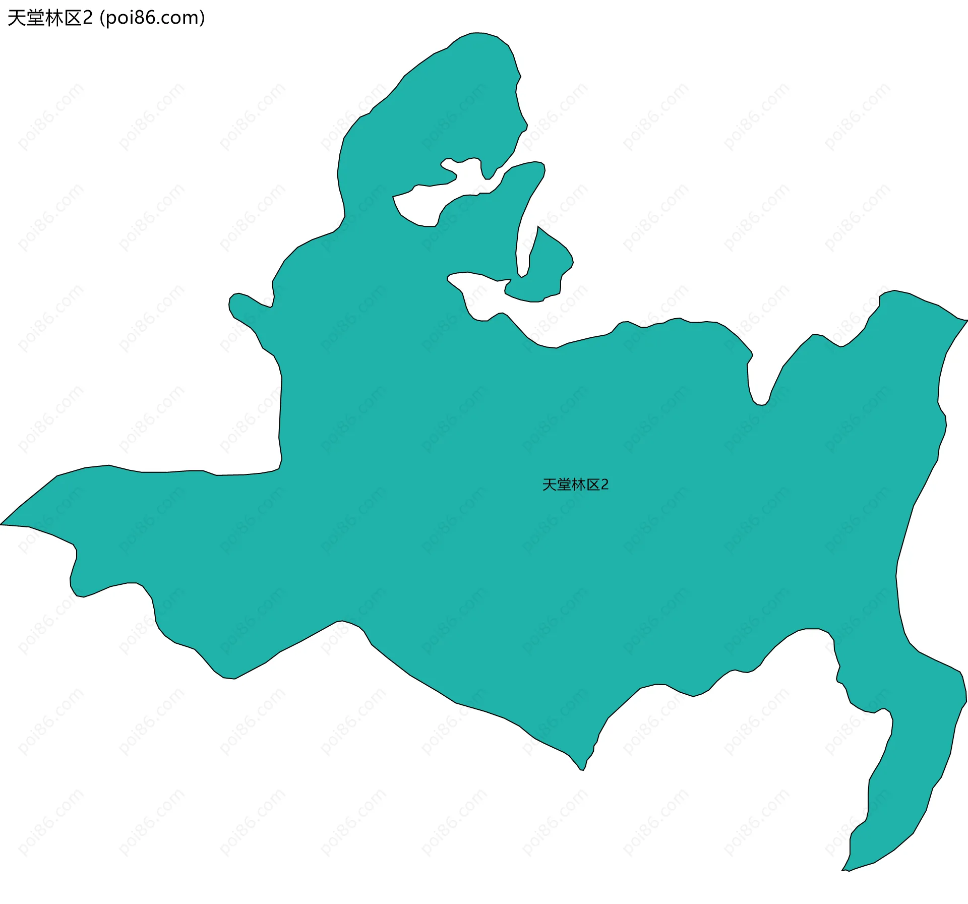 天堂林区2边界地图