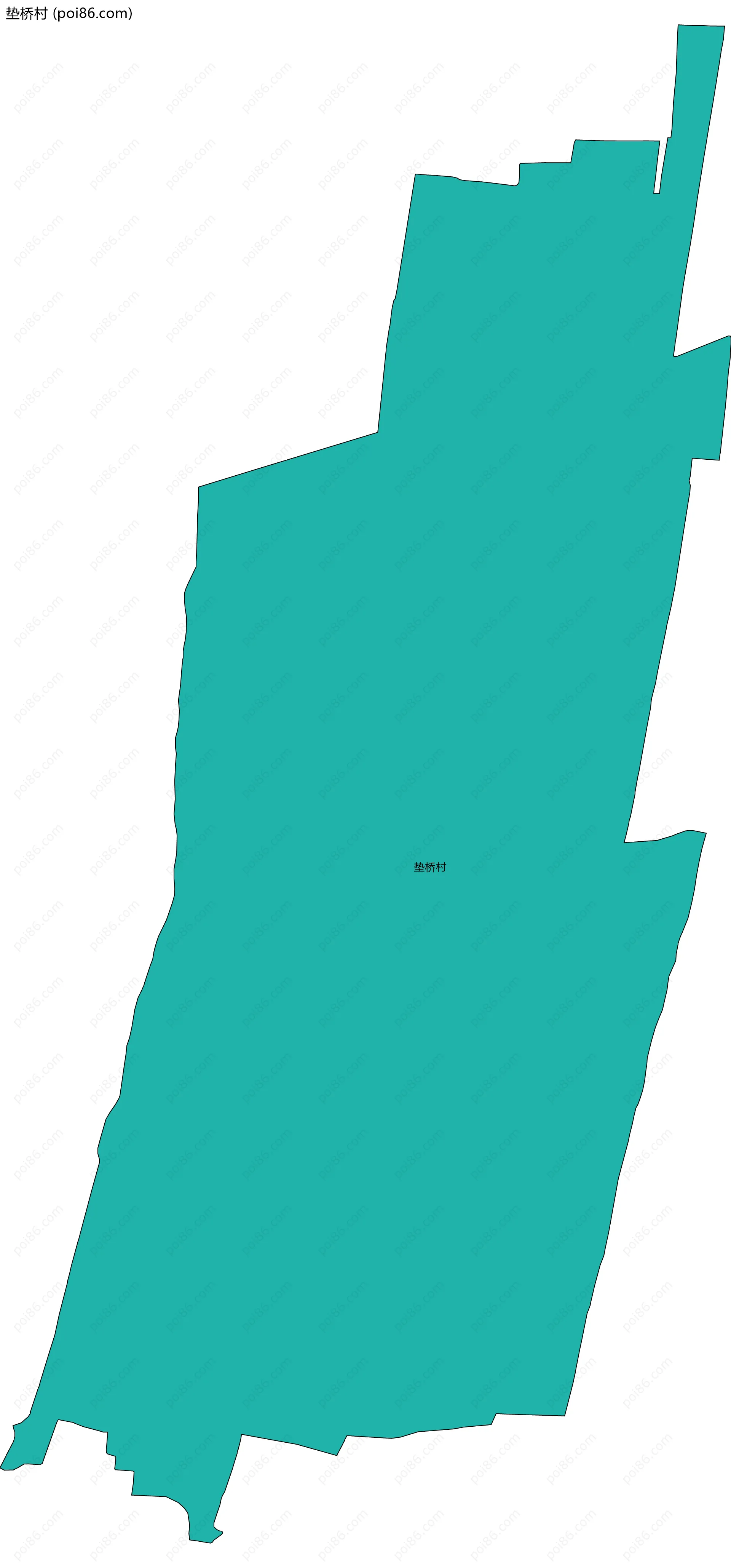 垫桥村边界地图