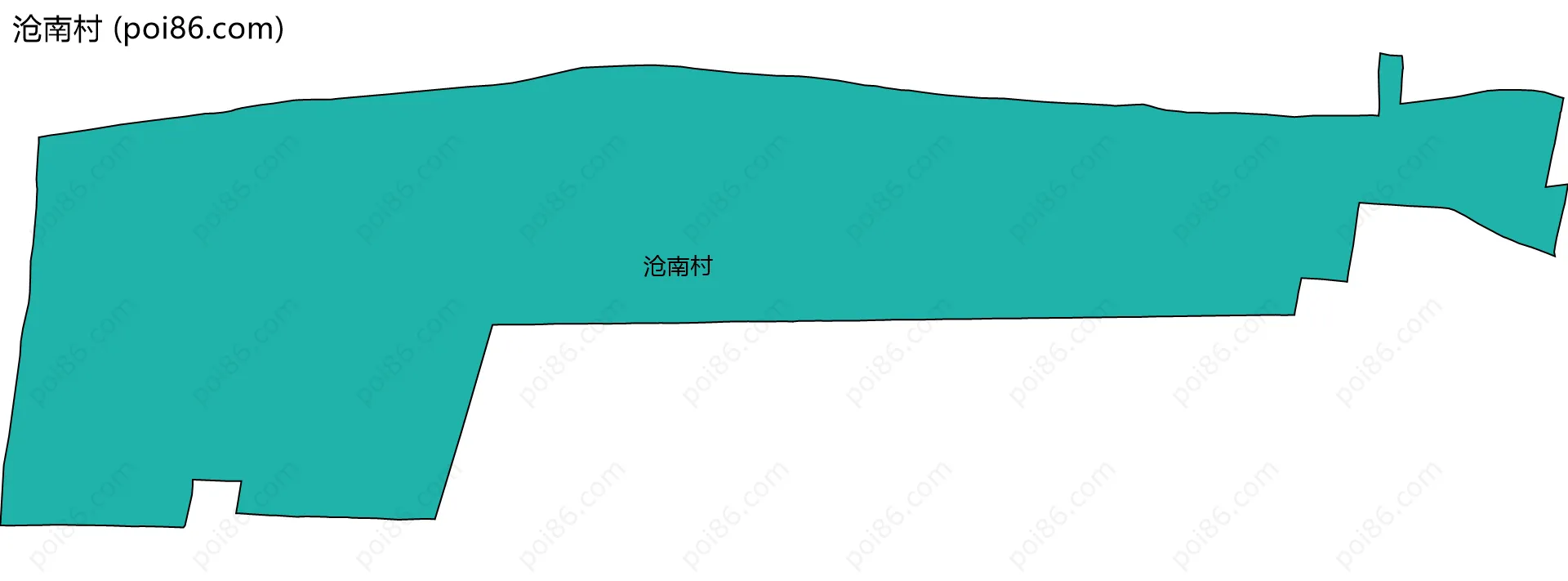 沧南村边界地图