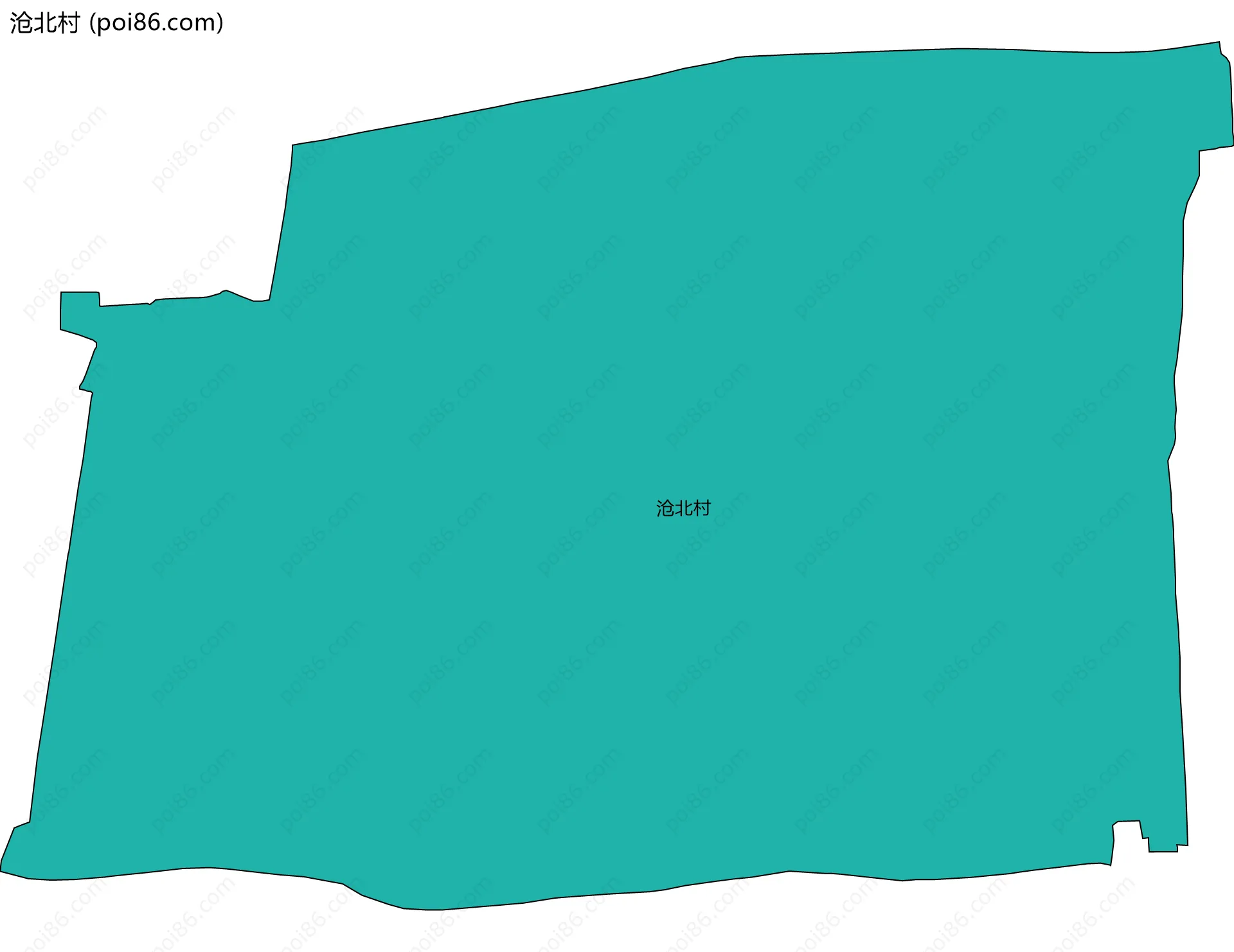 沧北村边界地图