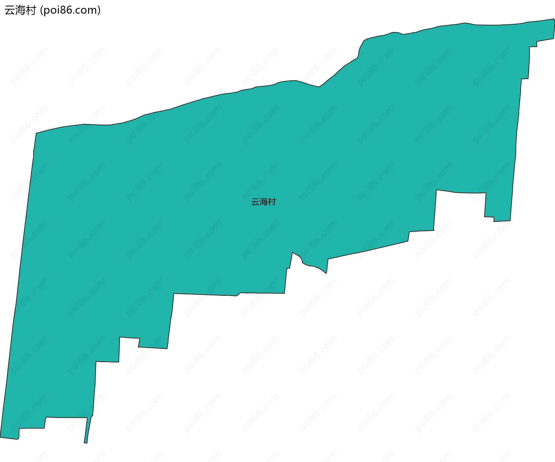 云海村边界地图
