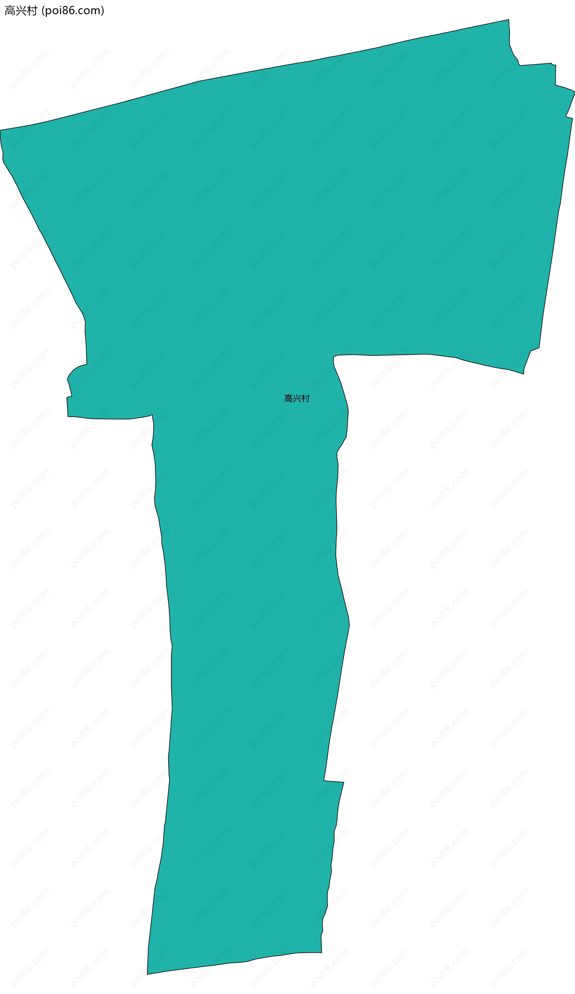 高兴村边界地图