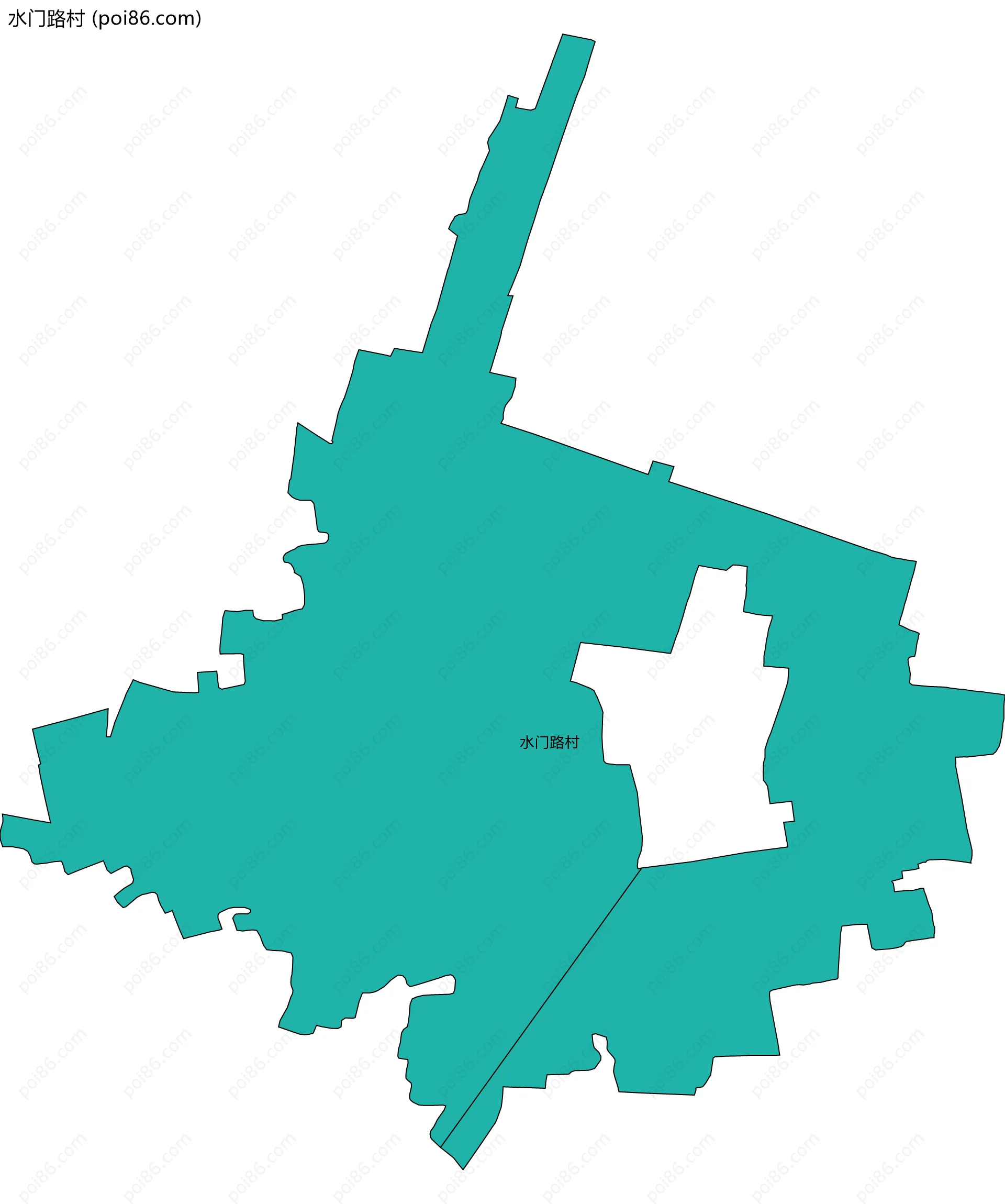 水门路村边界地图