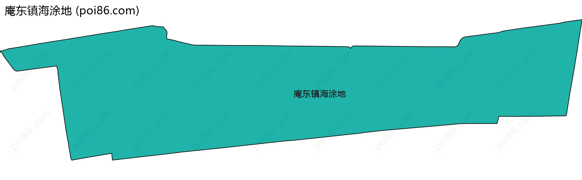 庵东镇海涂地边界地图