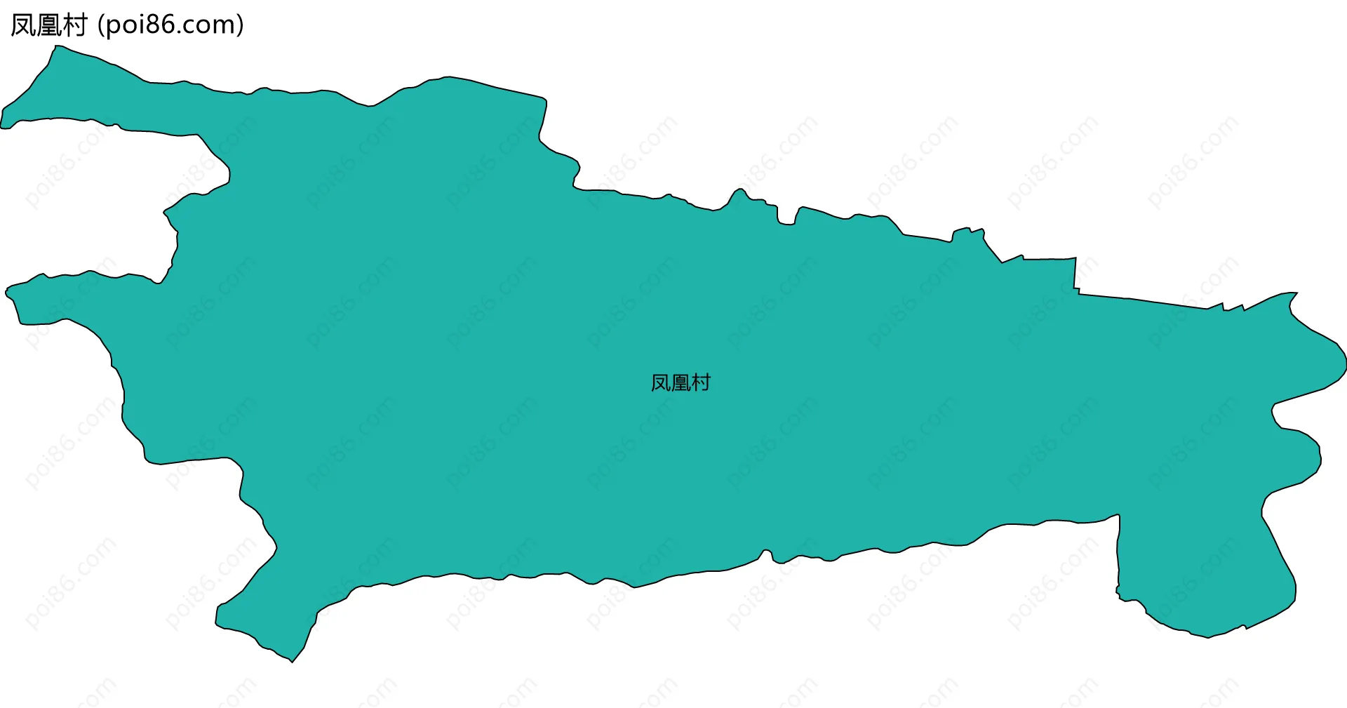 凤凰村边界地图