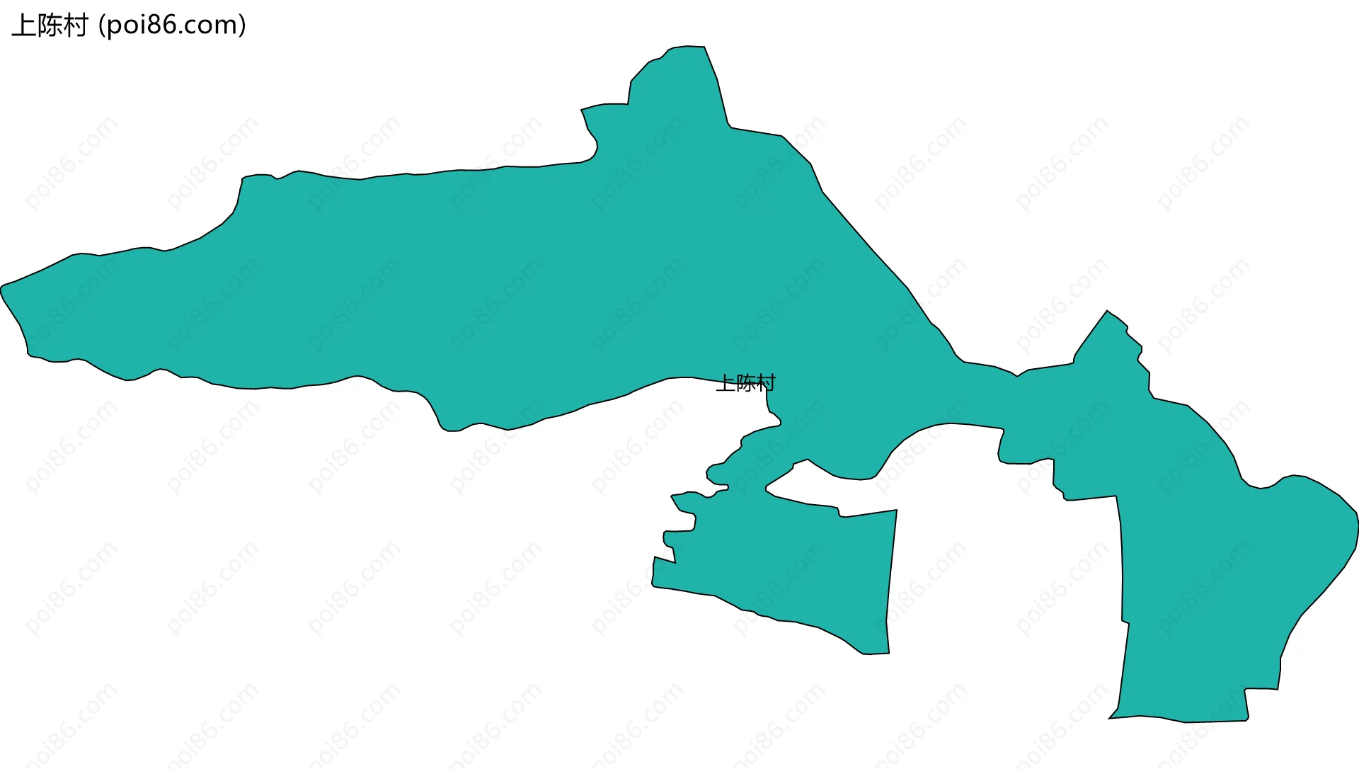 上陈村边界地图