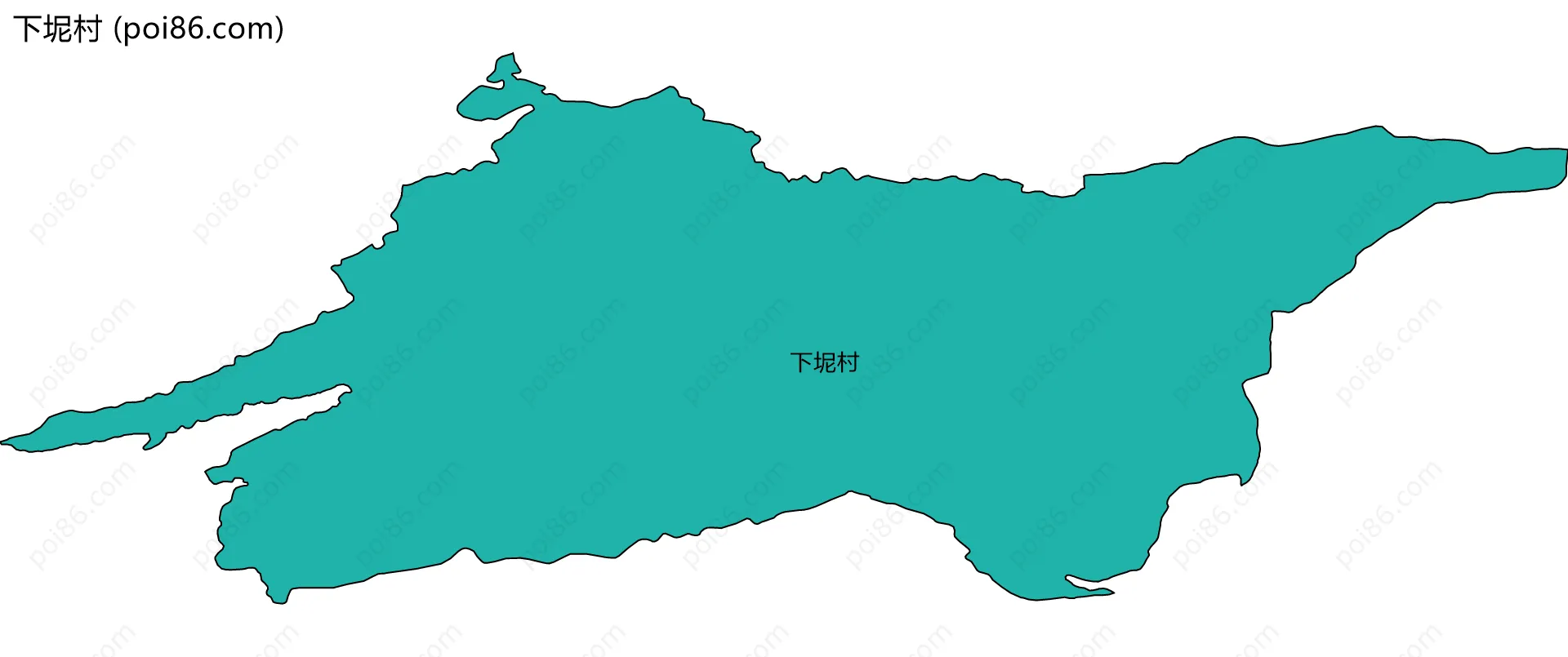 下坭村边界地图