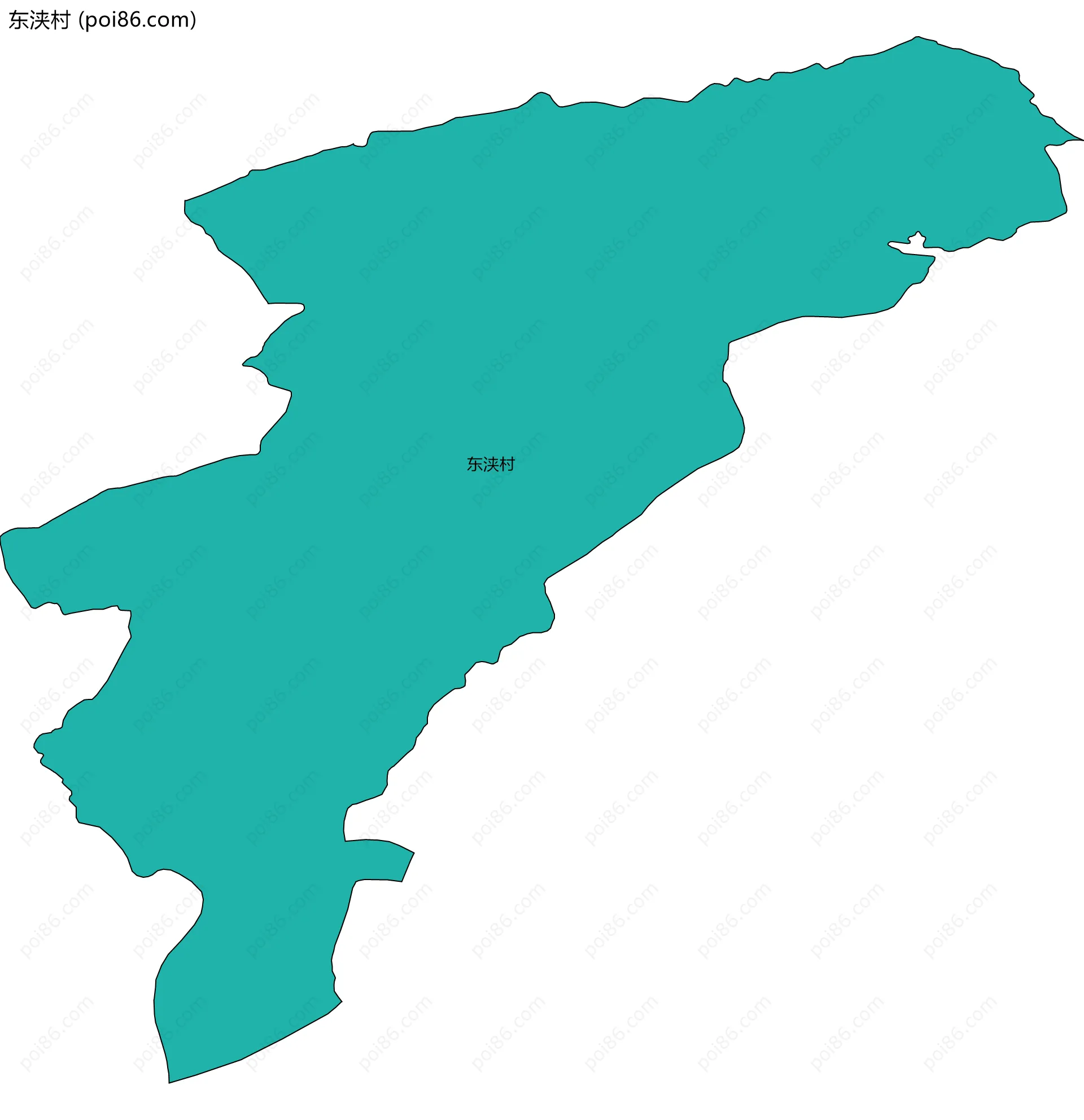 东浃村边界地图