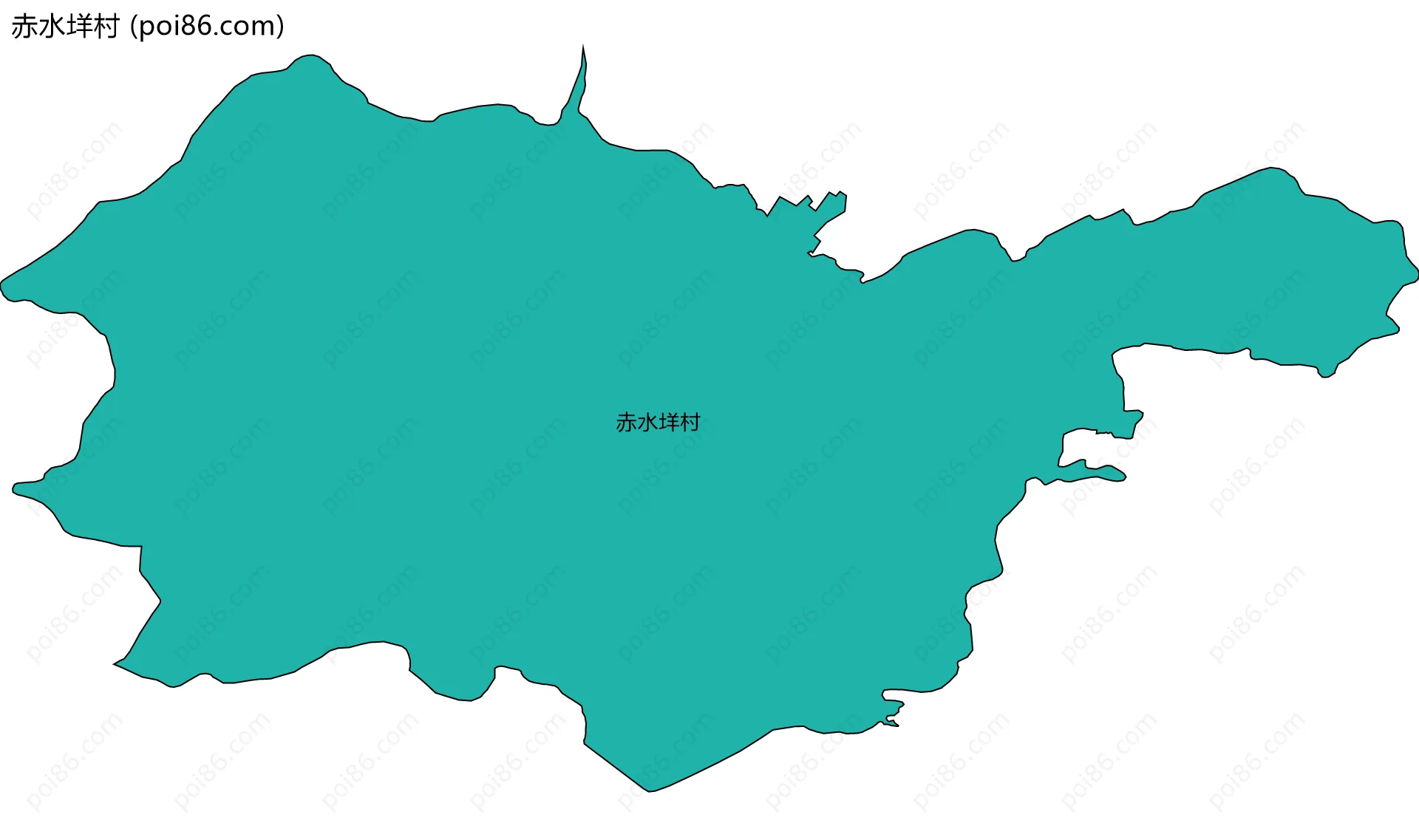 赤水垟村边界地图