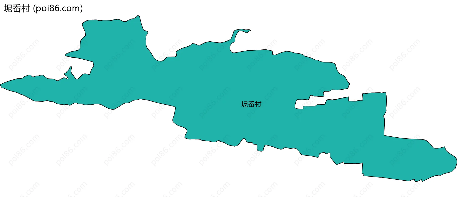 坭岙村边界地图