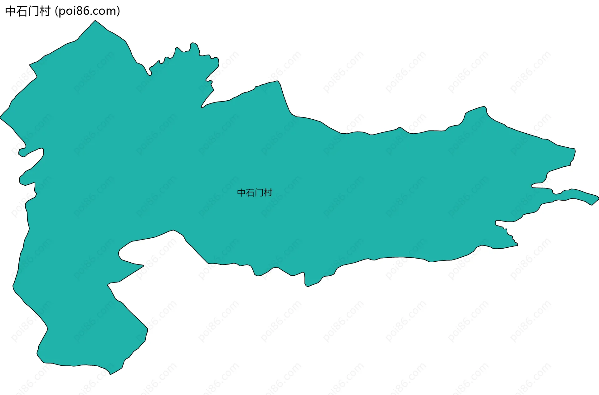 中石门村边界地图