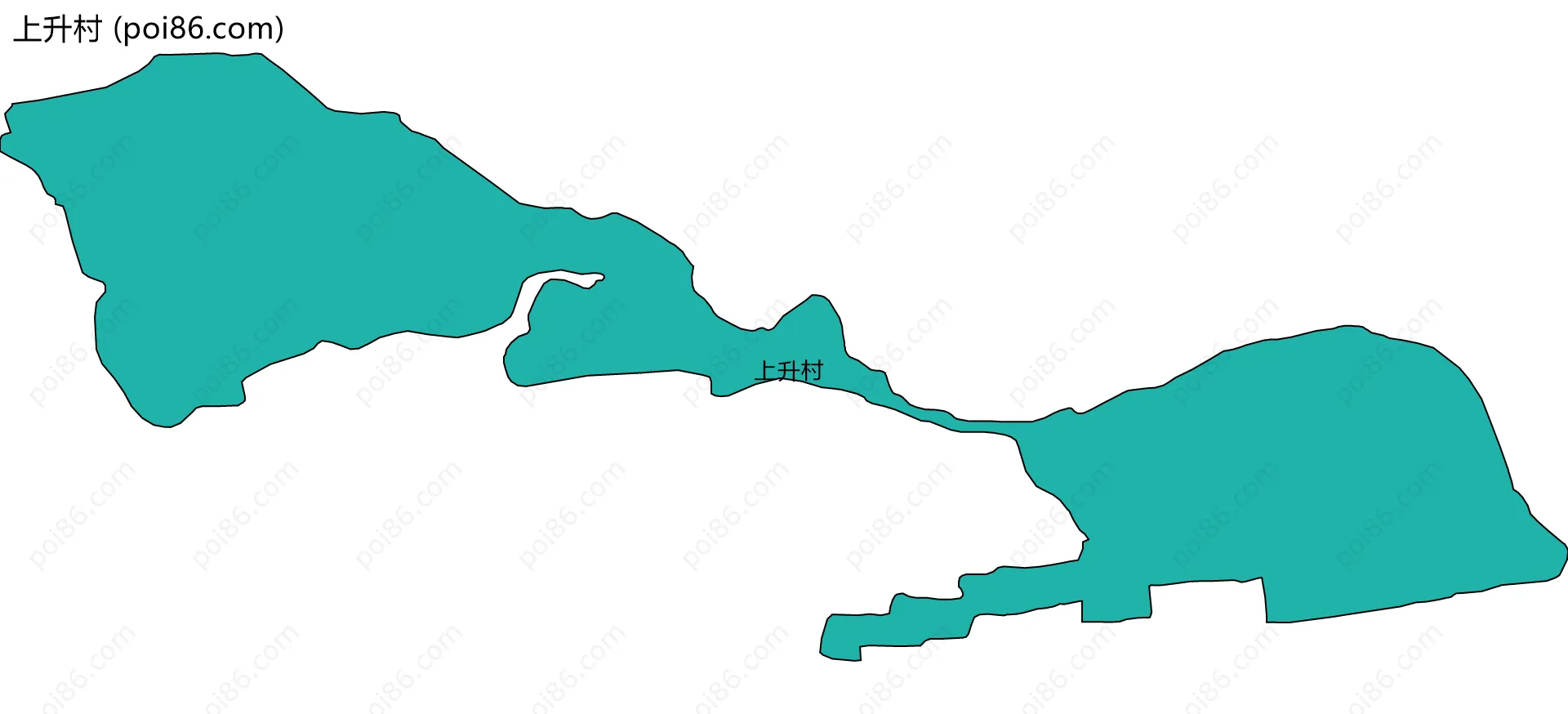 上升村边界地图