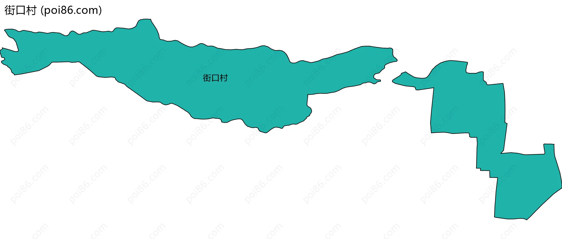 街口村边界地图