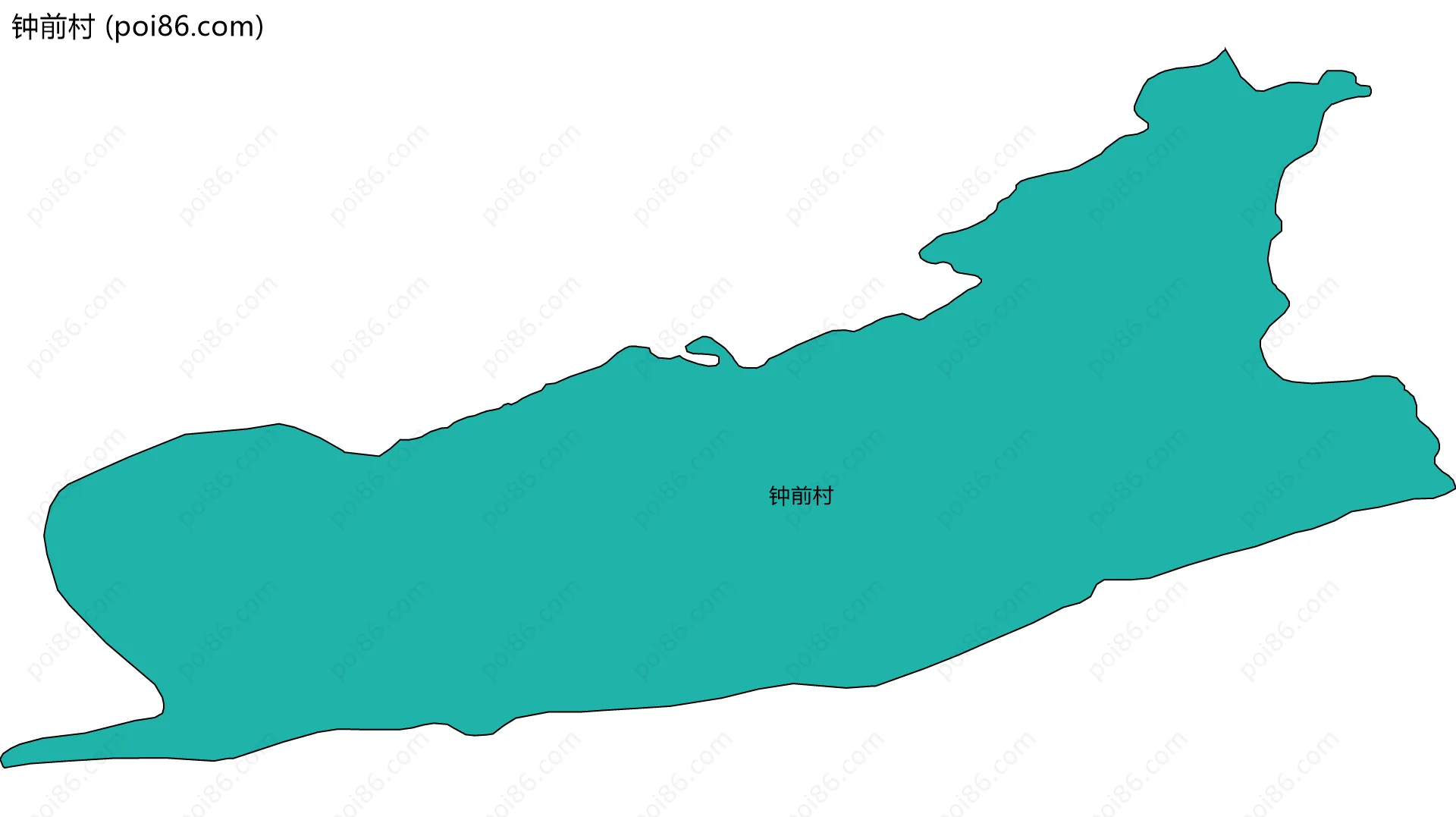 钟前村边界地图