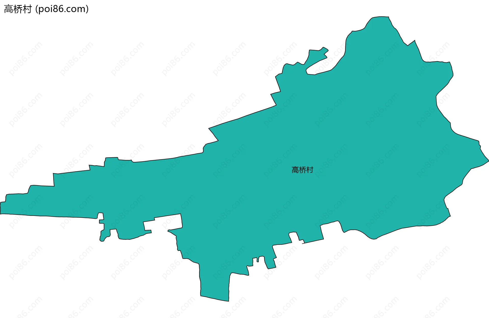 高桥村边界地图
