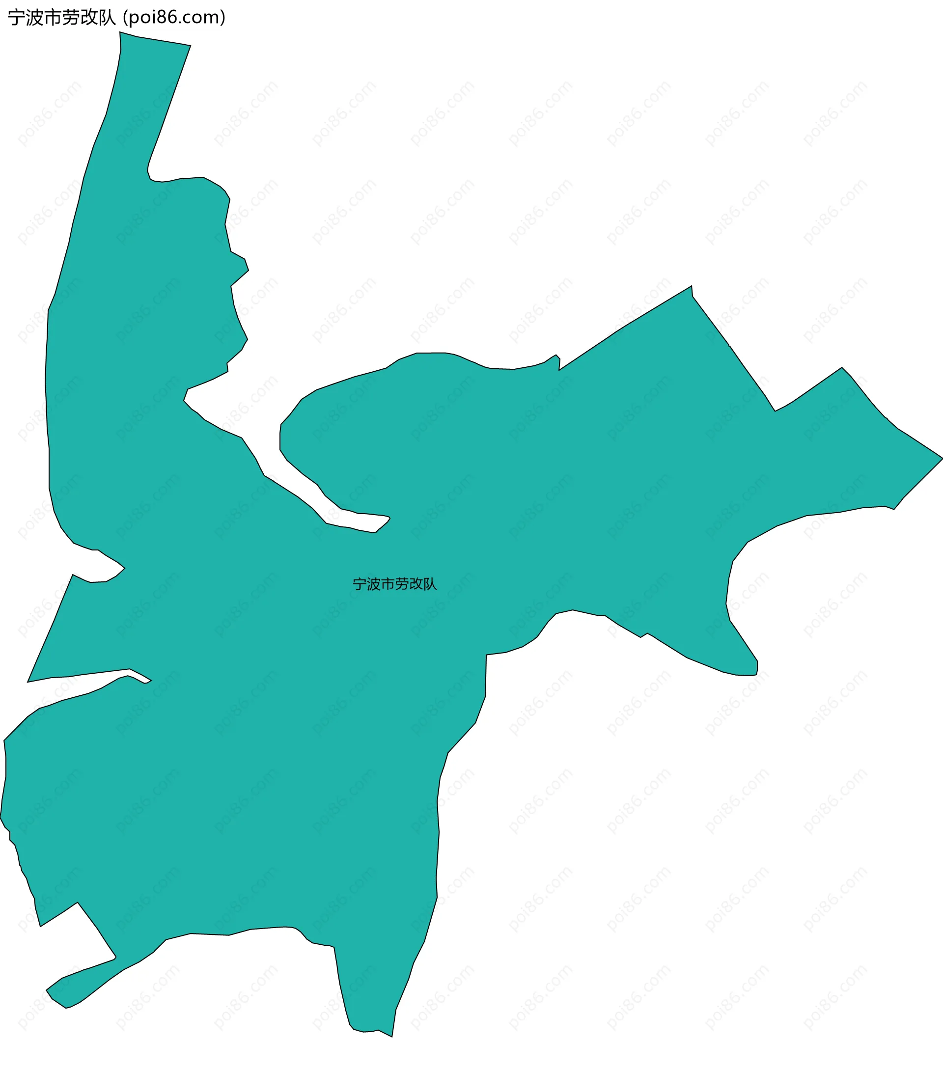 宁波市劳改队边界地图