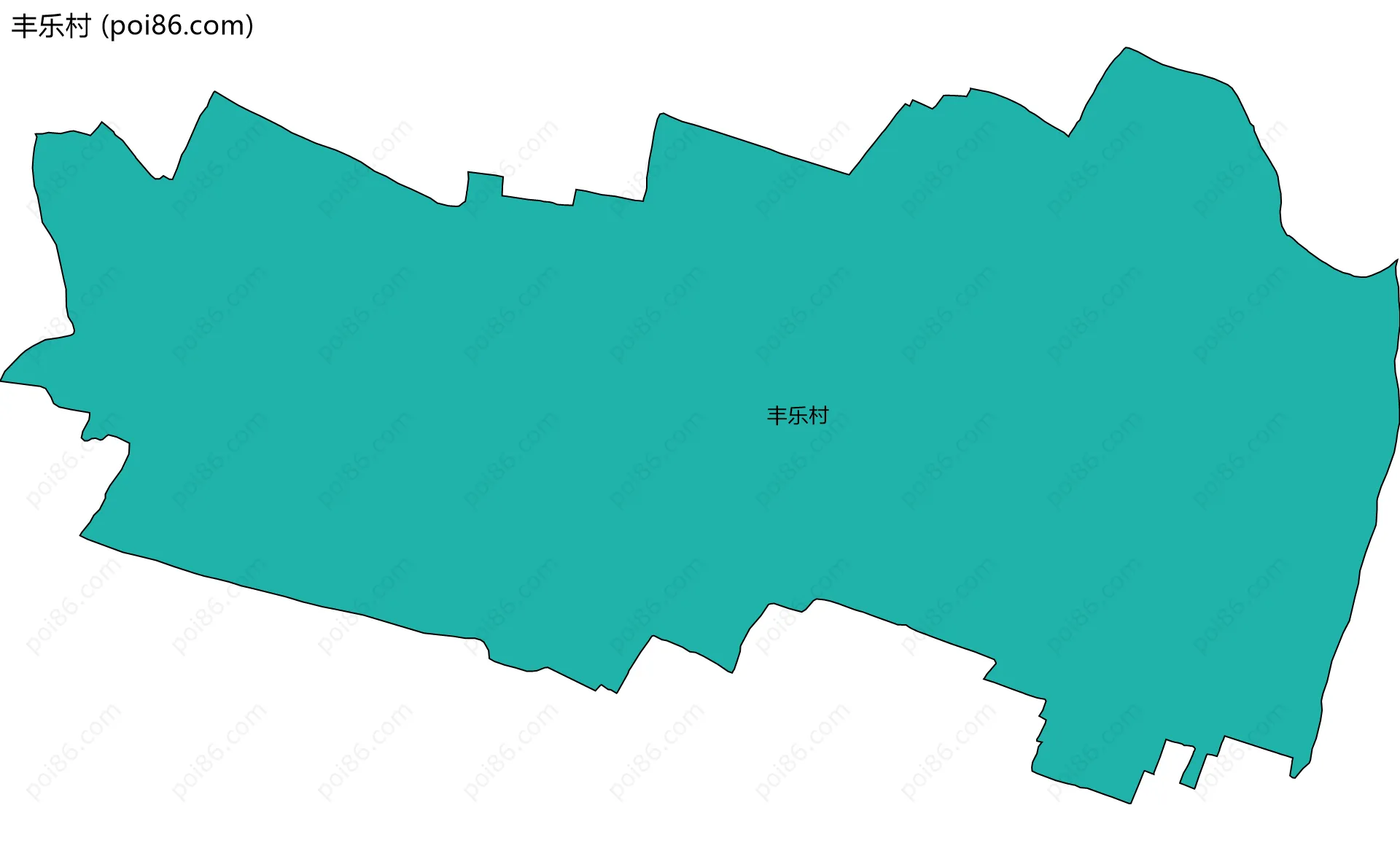 丰乐村边界地图