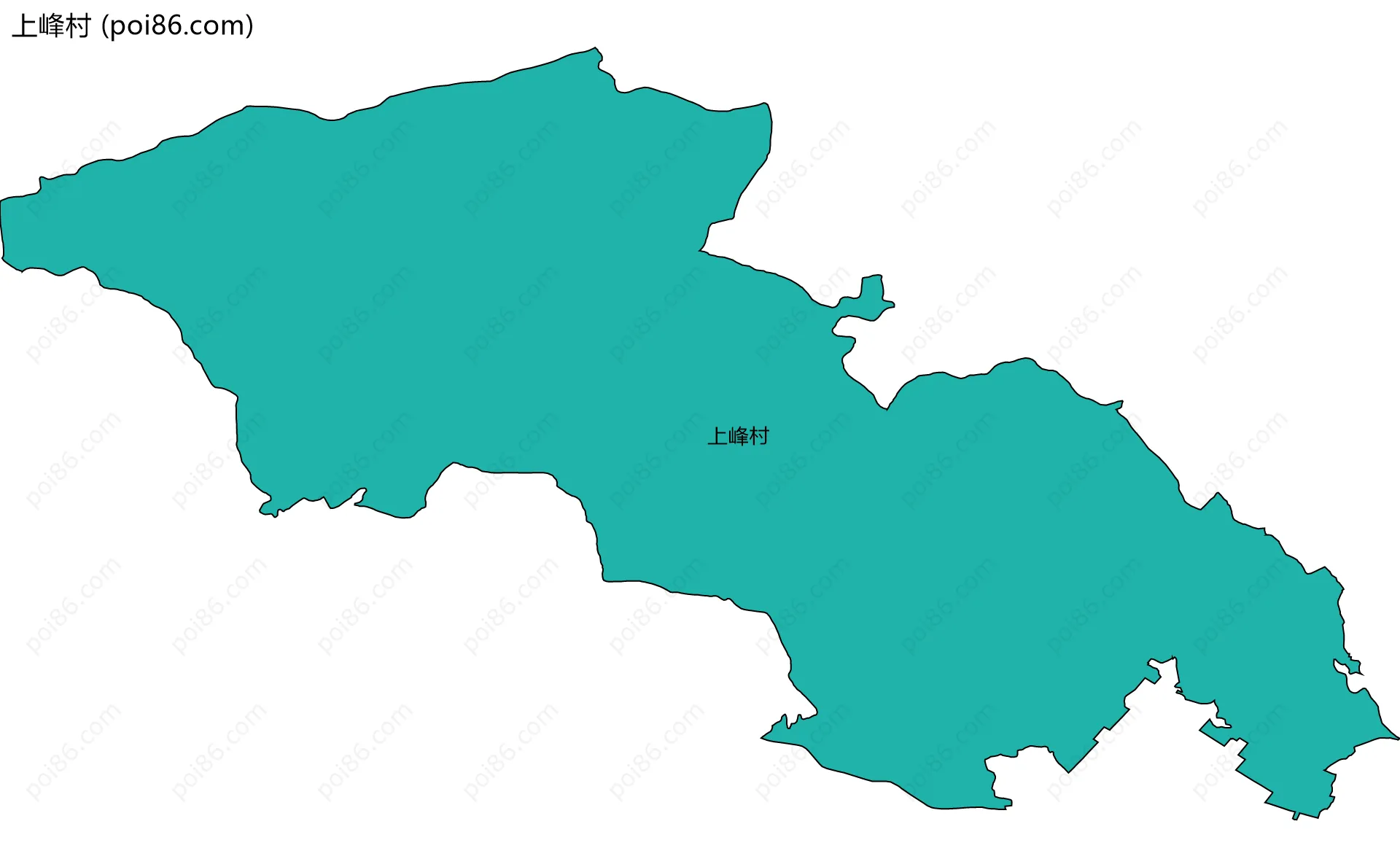 上峰村边界地图