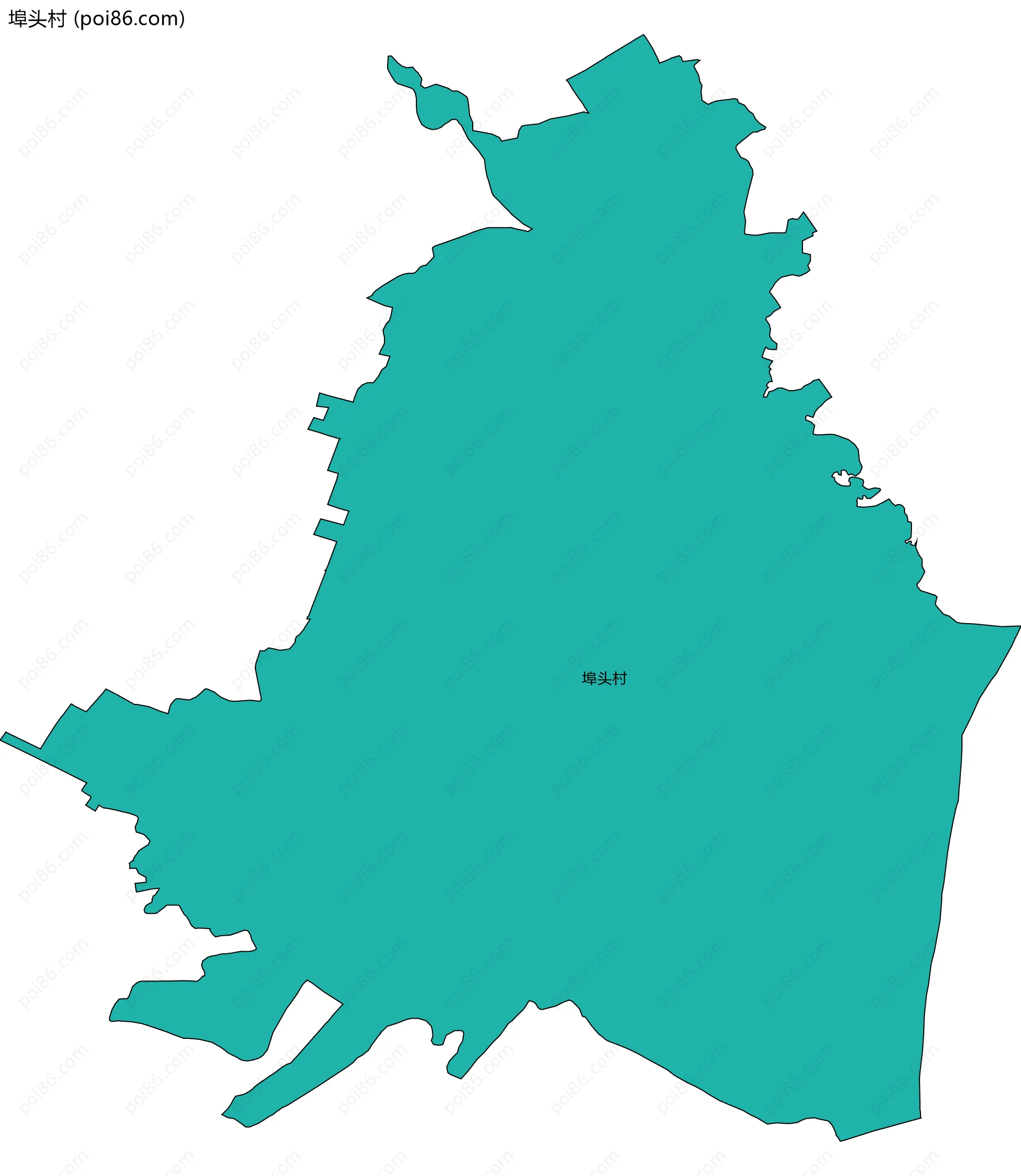 埠头村边界地图