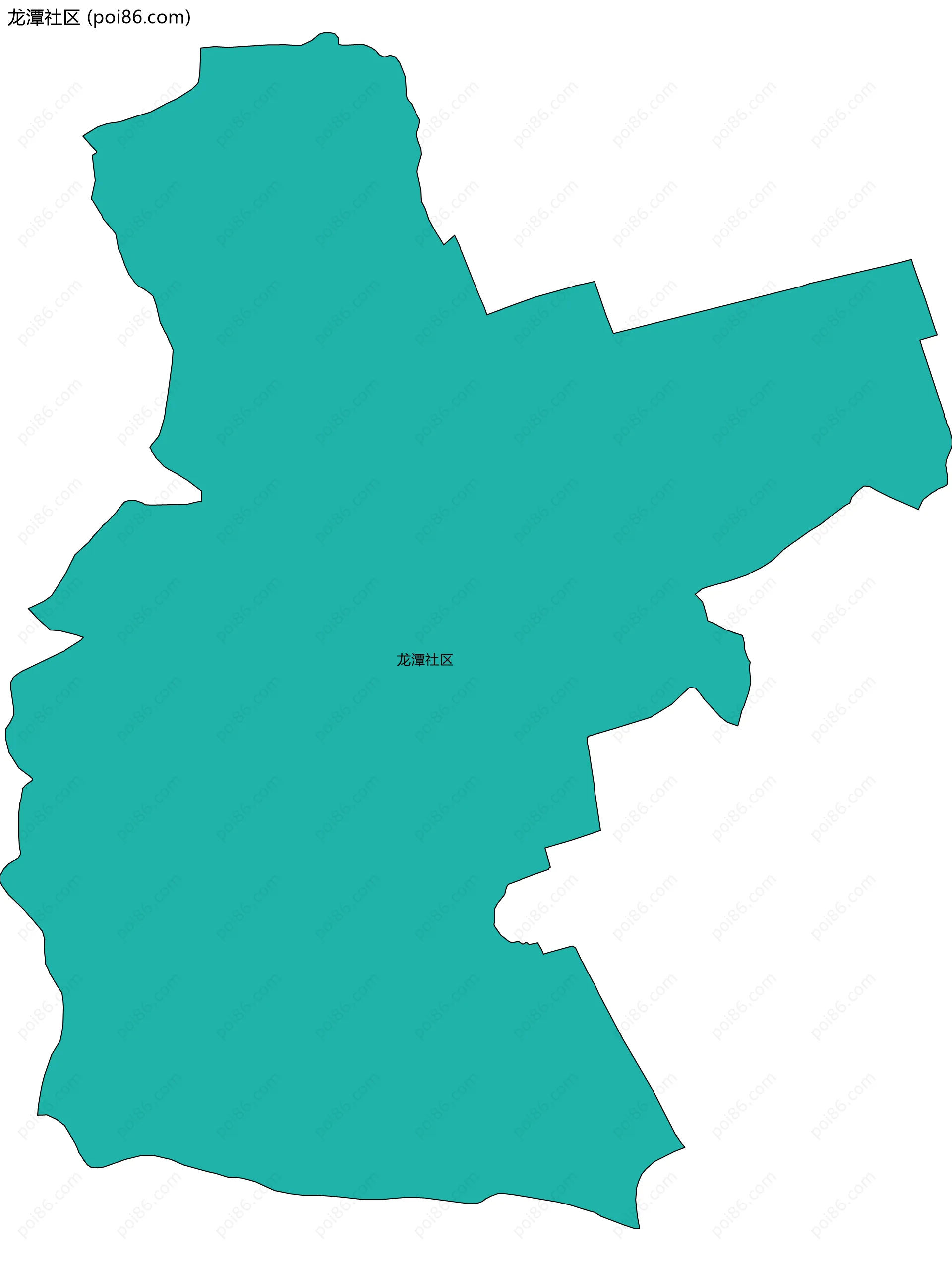 龙潭社区边界地图