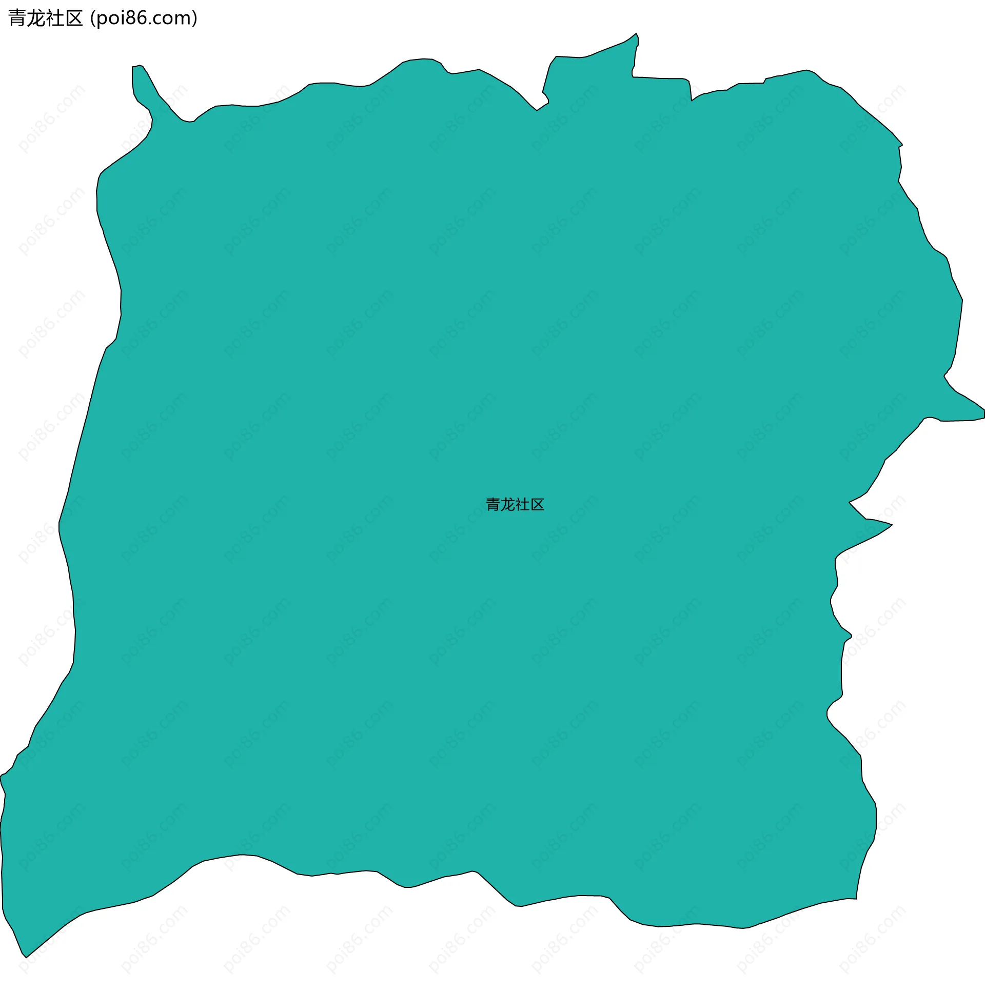 青龙社区边界地图