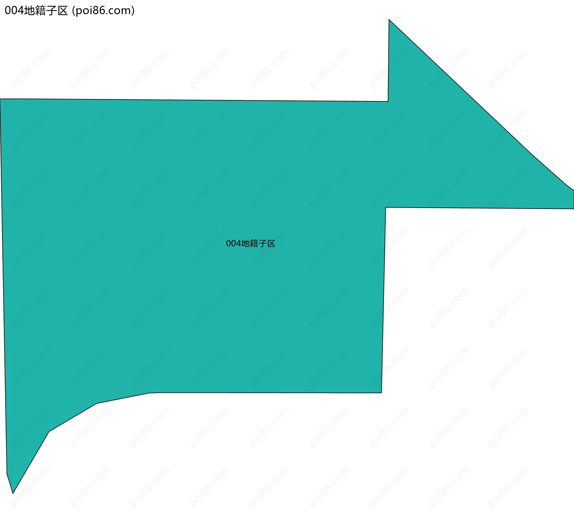 004地籍子区边界地图
