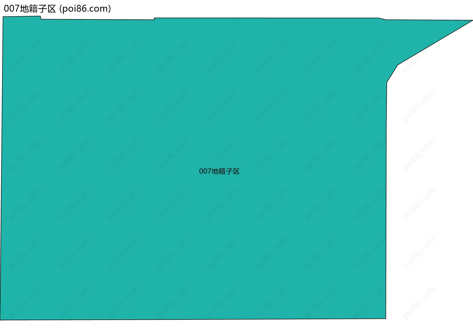 007地籍子区边界地图