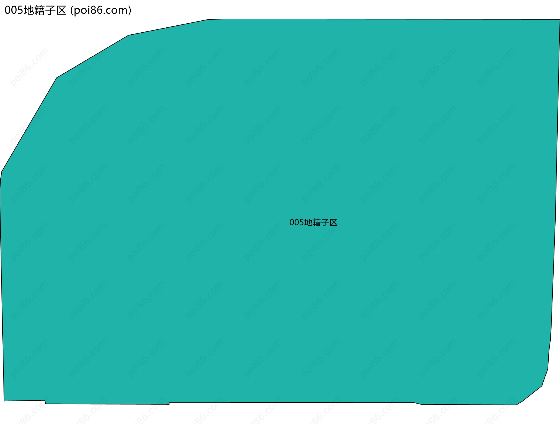 005地籍子区边界地图