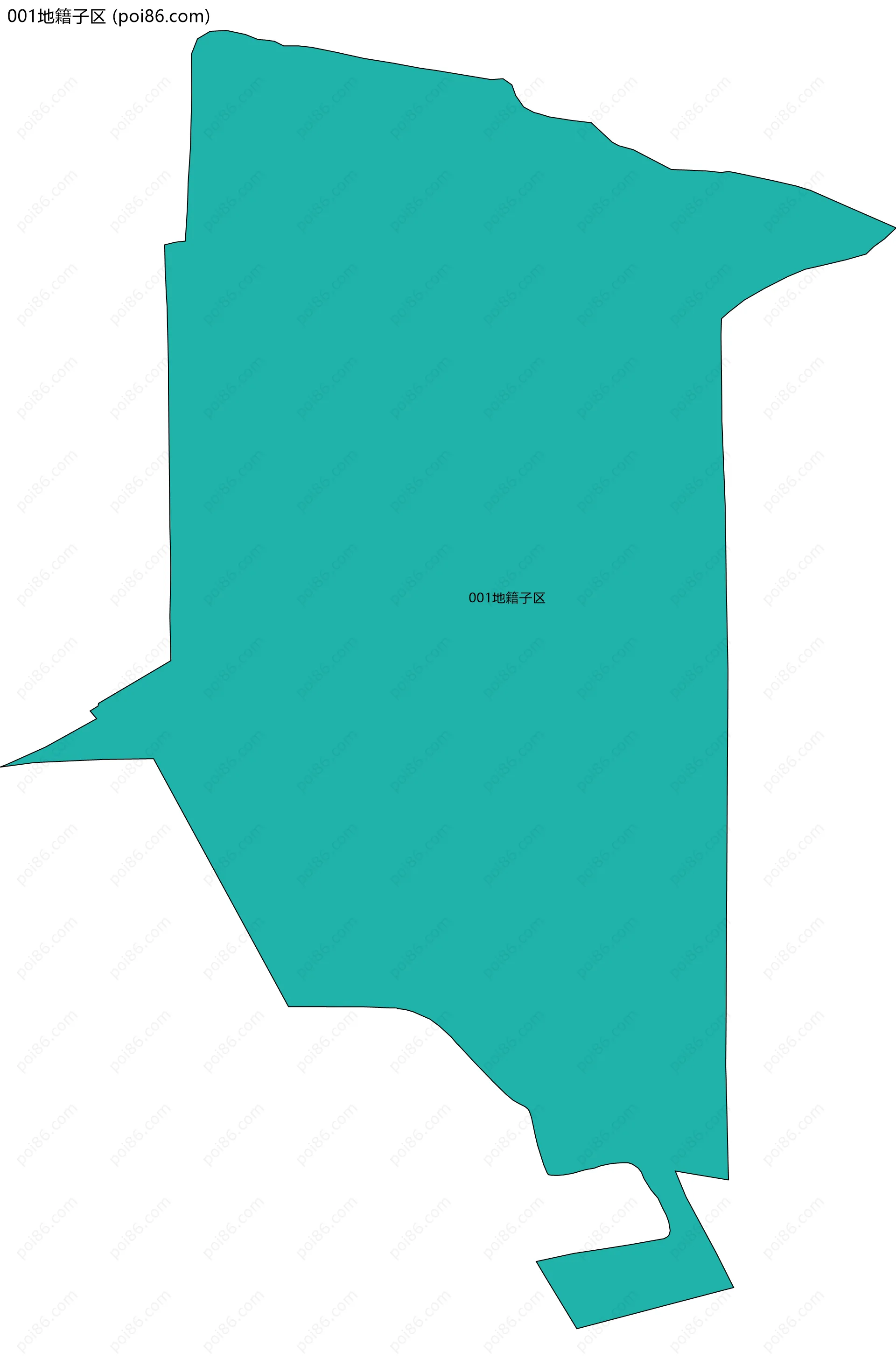 001地籍子区边界地图