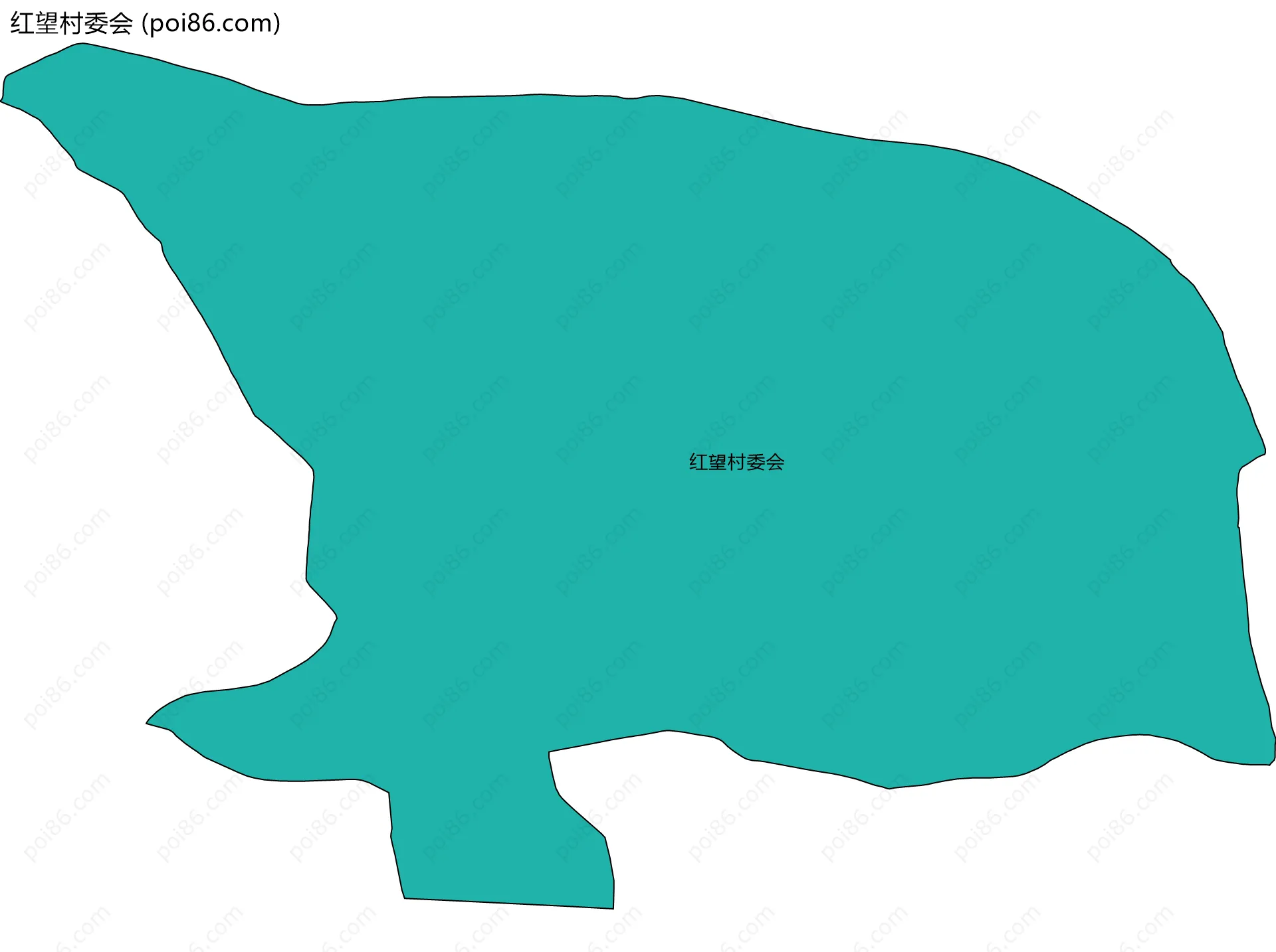 红望村委会边界地图