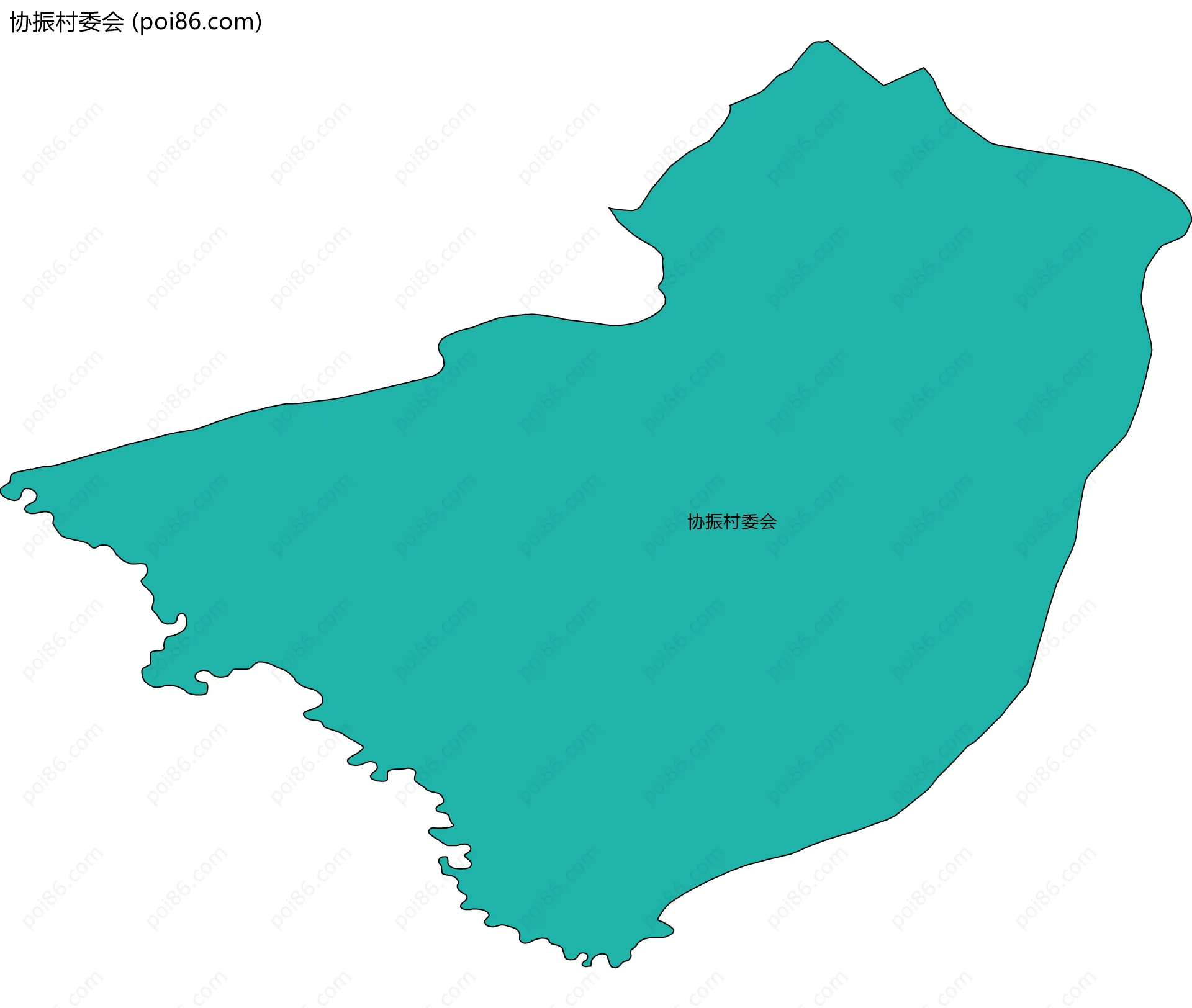 协振村委会边界地图