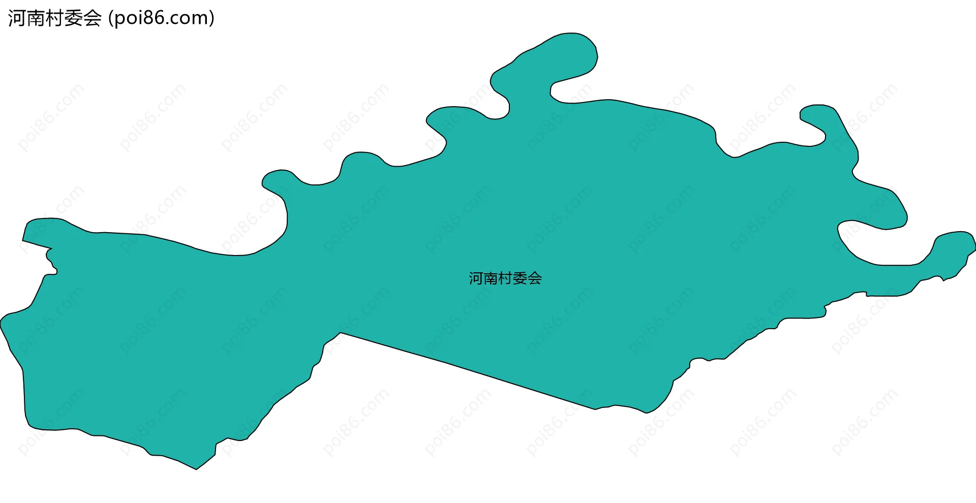 河南村委会边界地图