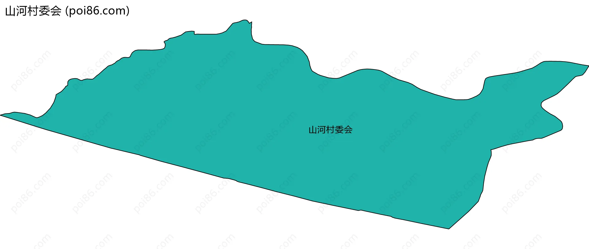 山河村委会边界地图