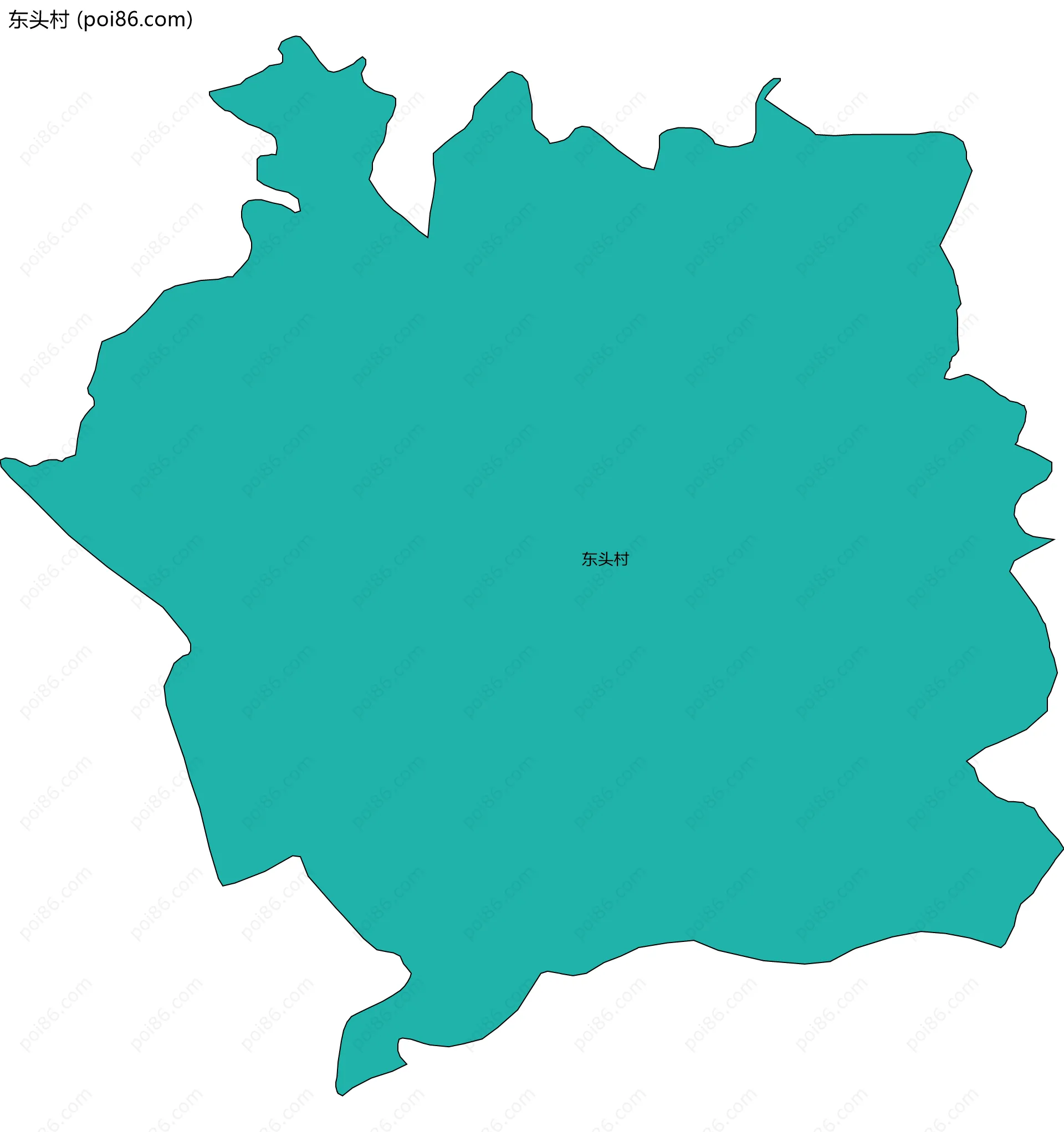 东头村边界地图