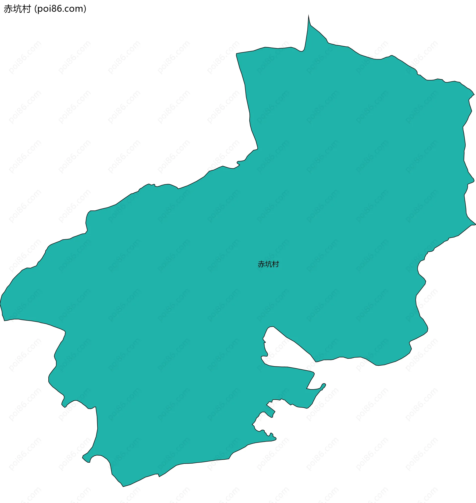 赤坑村边界地图