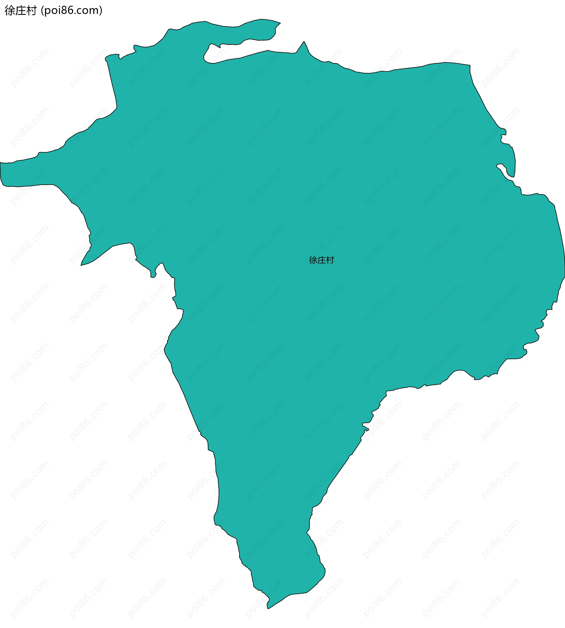 徐庄村边界地图