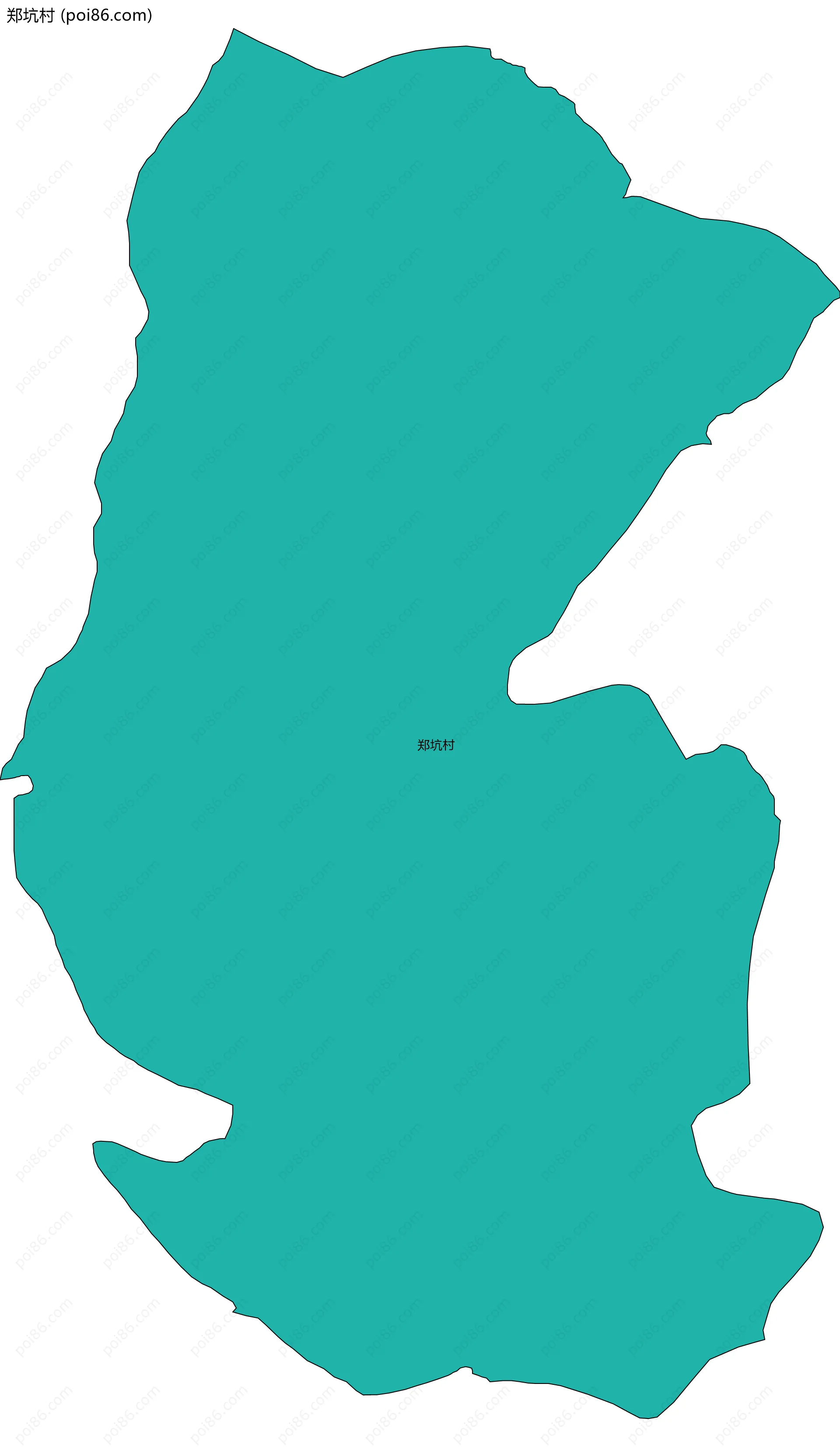 郑坑村边界地图