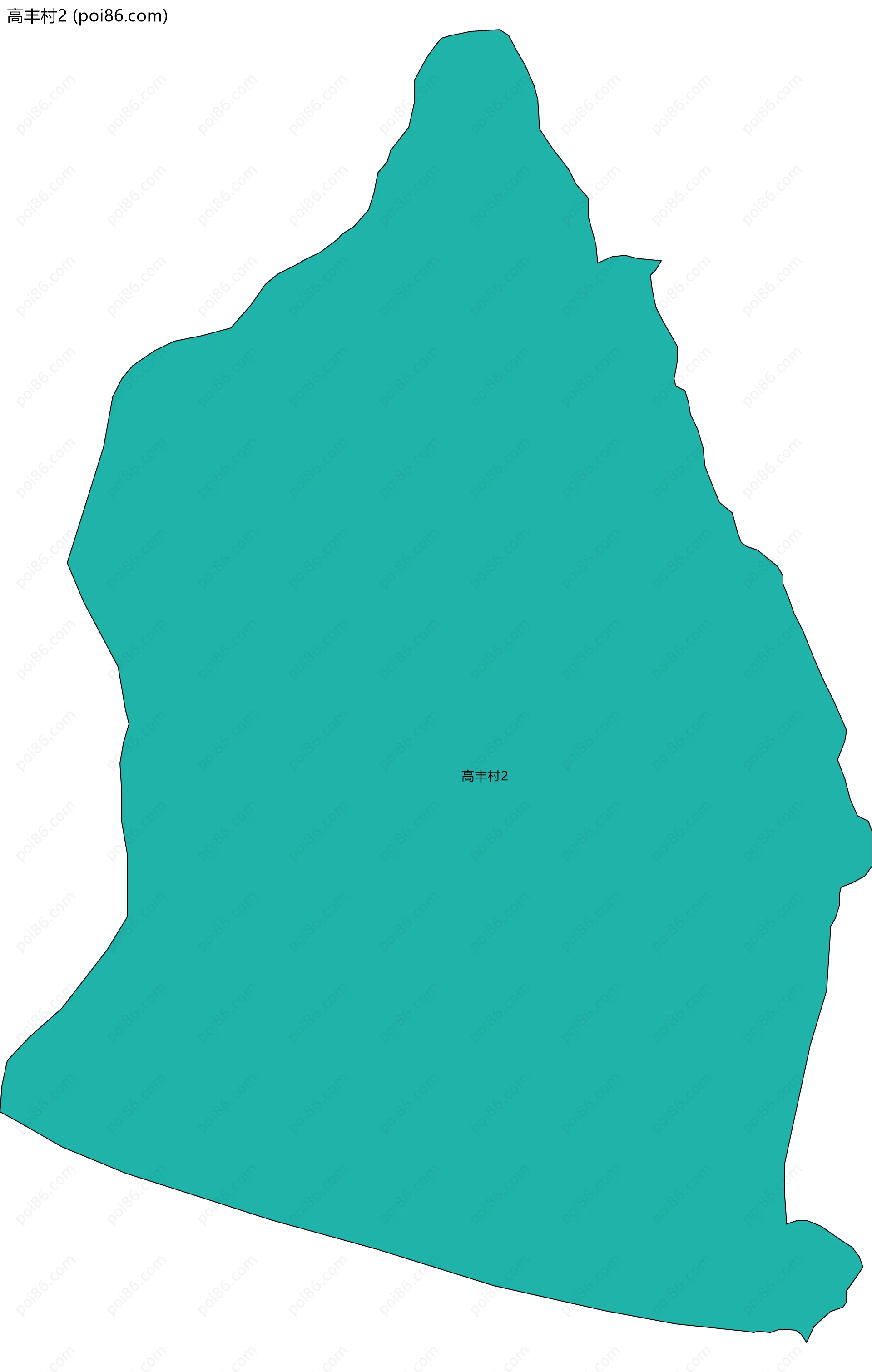 高丰村2边界地图