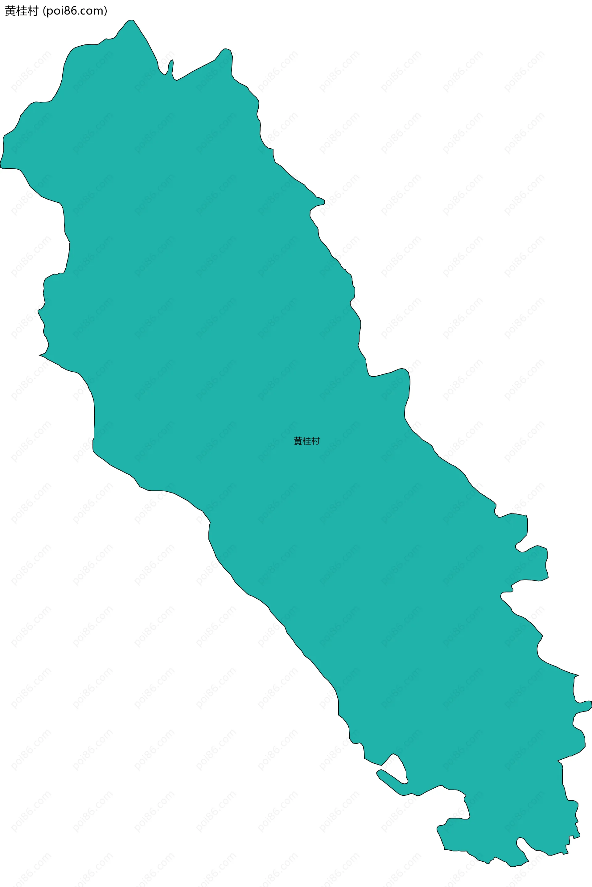 黄桂村边界地图