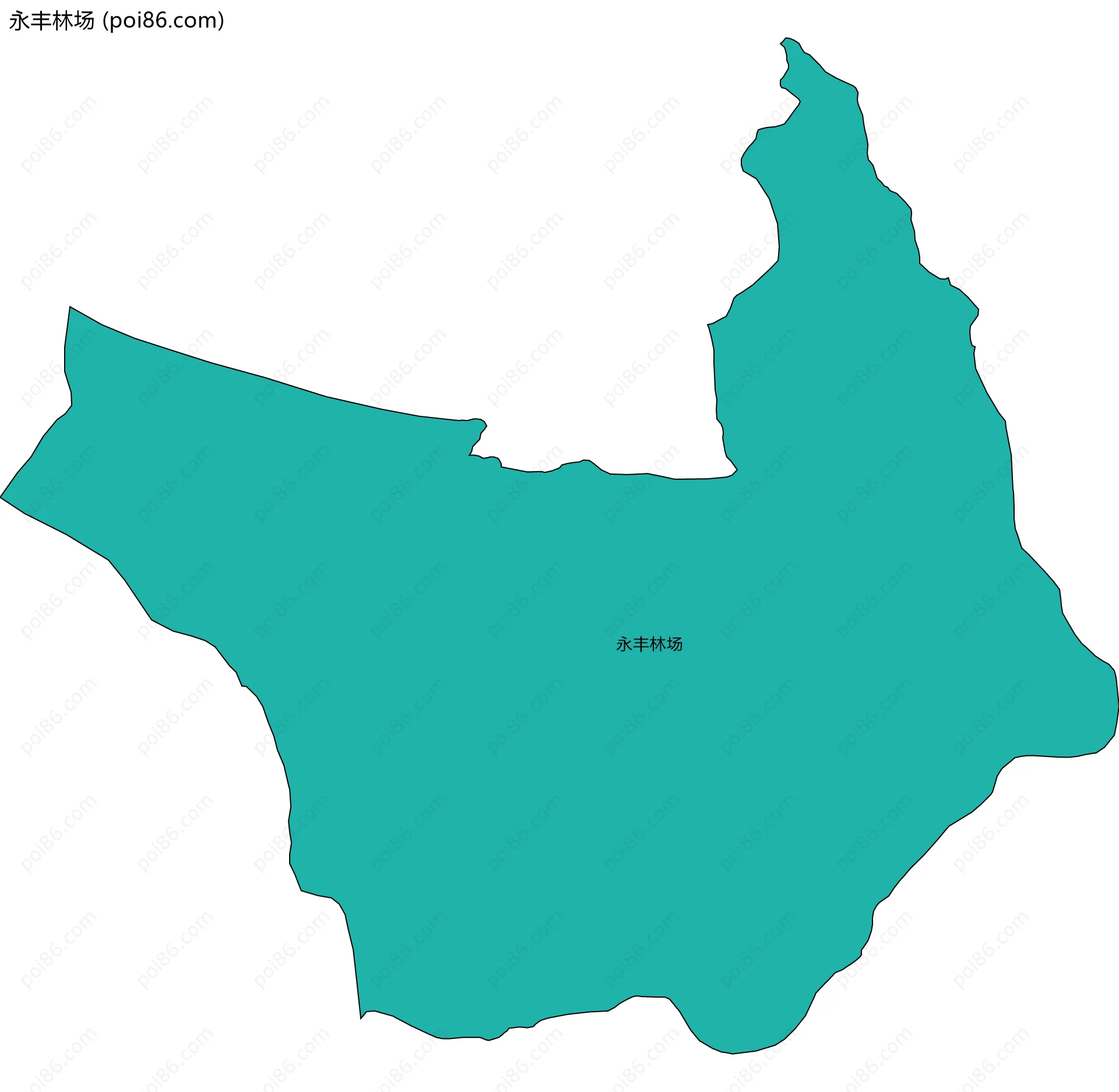 永丰林场边界地图