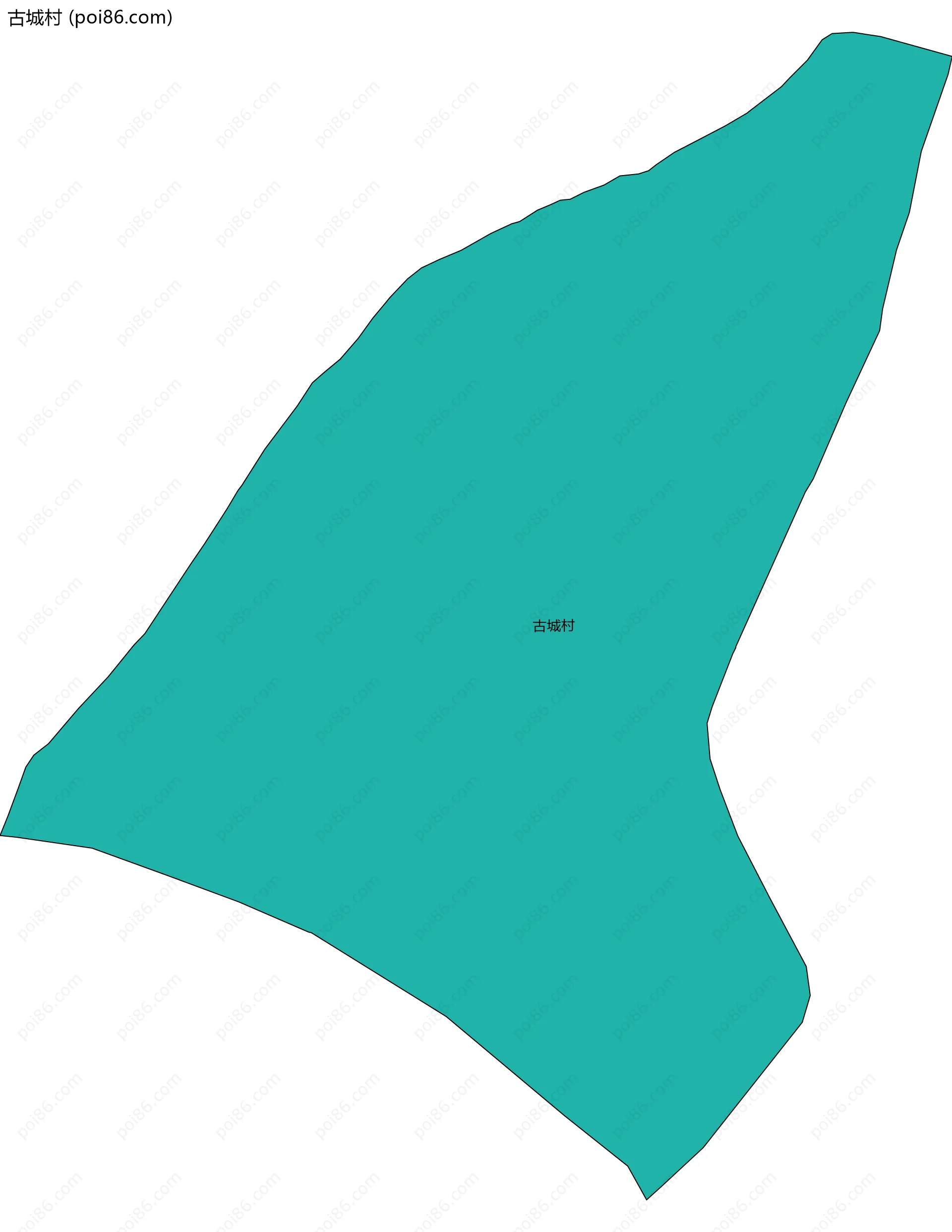 古城村边界地图