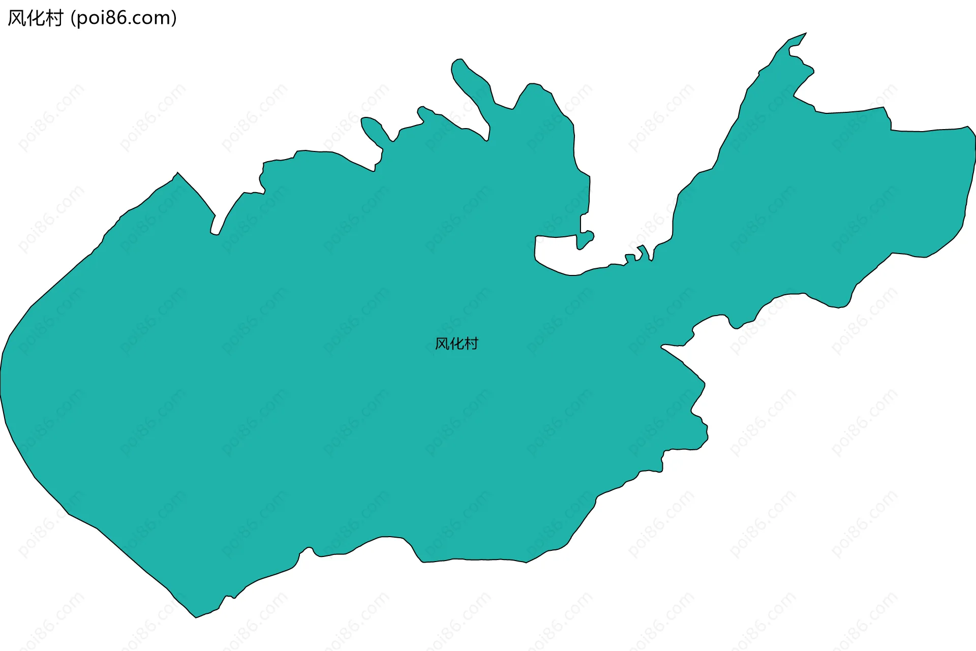 风化村边界地图