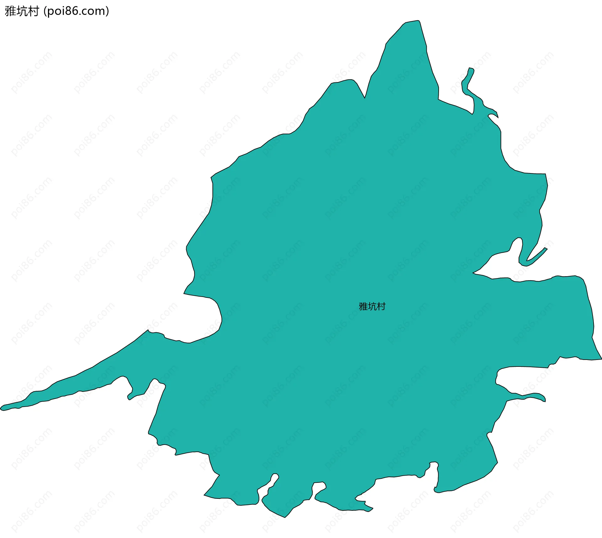 雅坑村边界地图